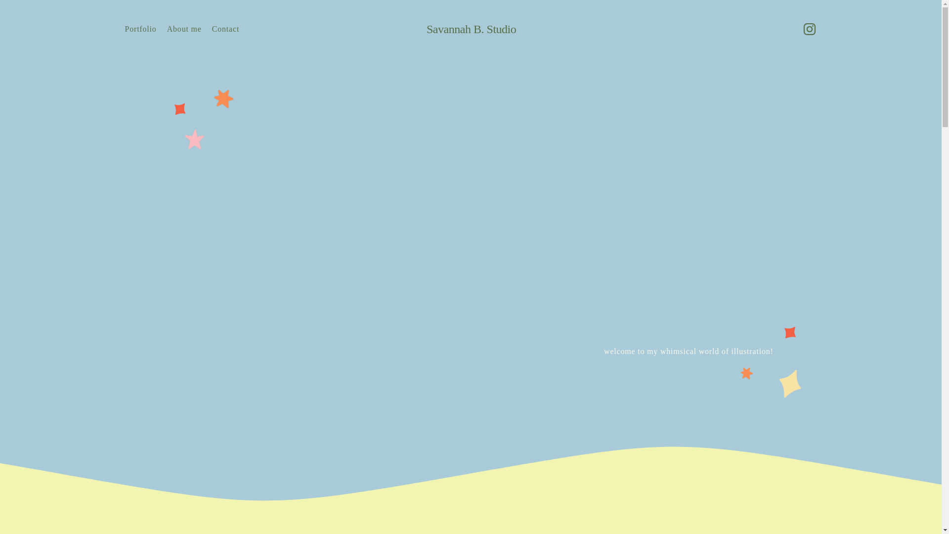 website screenshot of https://savannahbstudio.com/