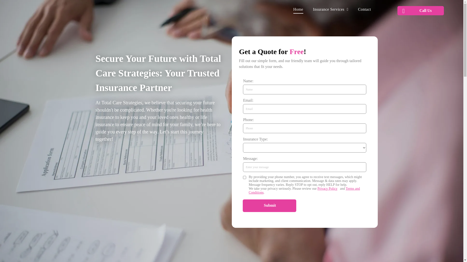 website screenshot of https://totalcarestrategies.com/