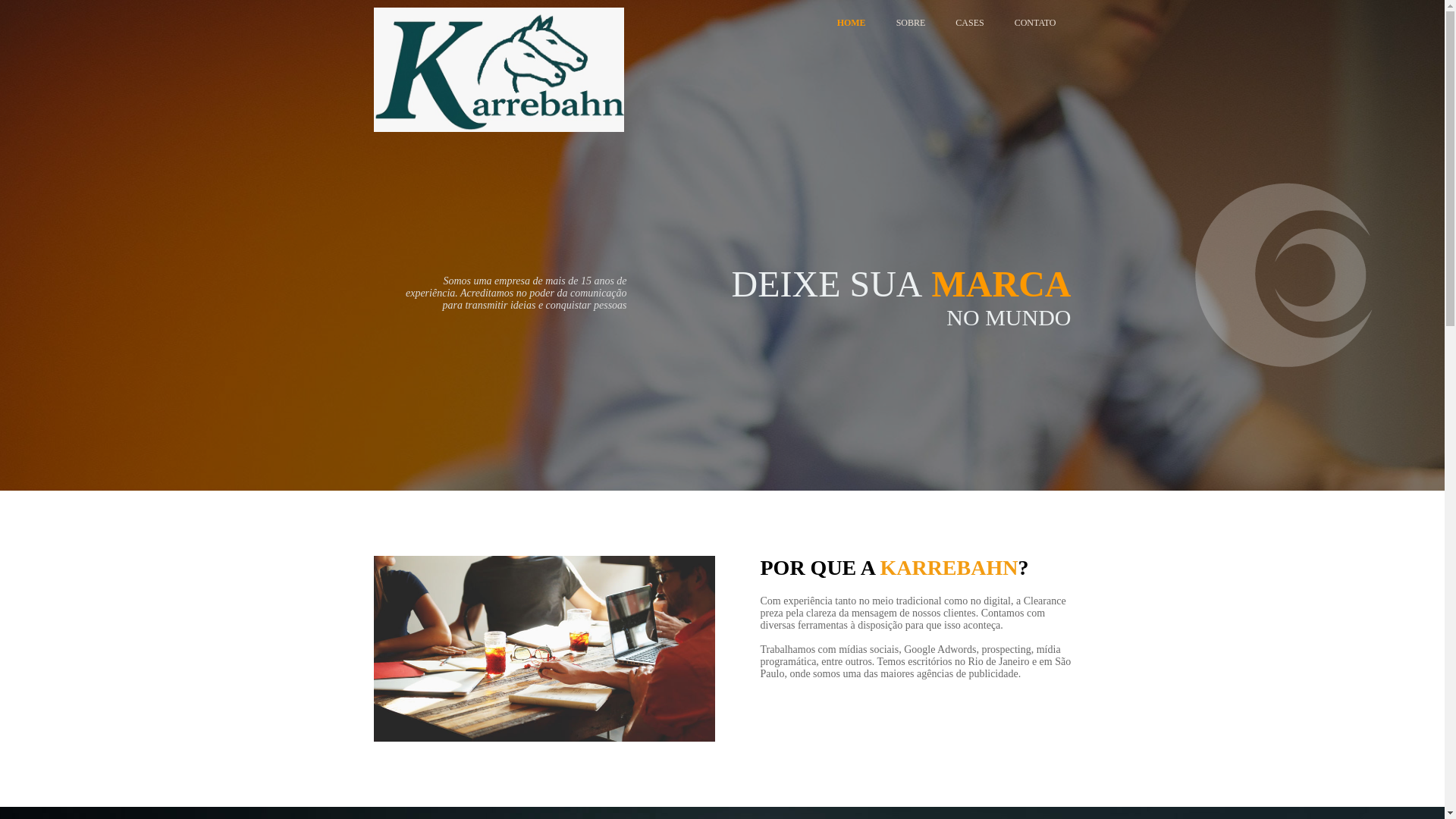 website screenshot of https://karrebahn.com.br/