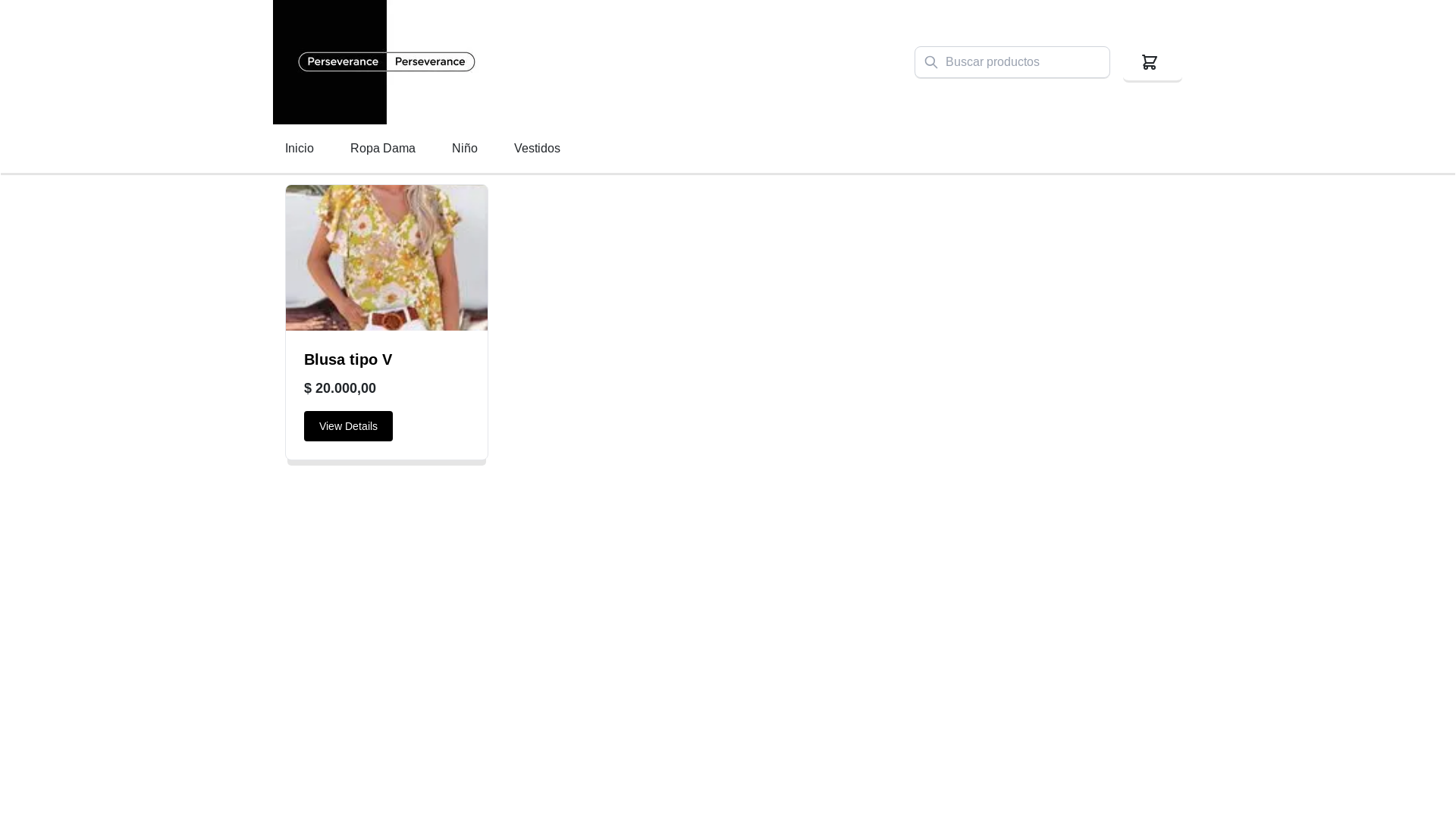 website screenshot of https://perseverancec.com/