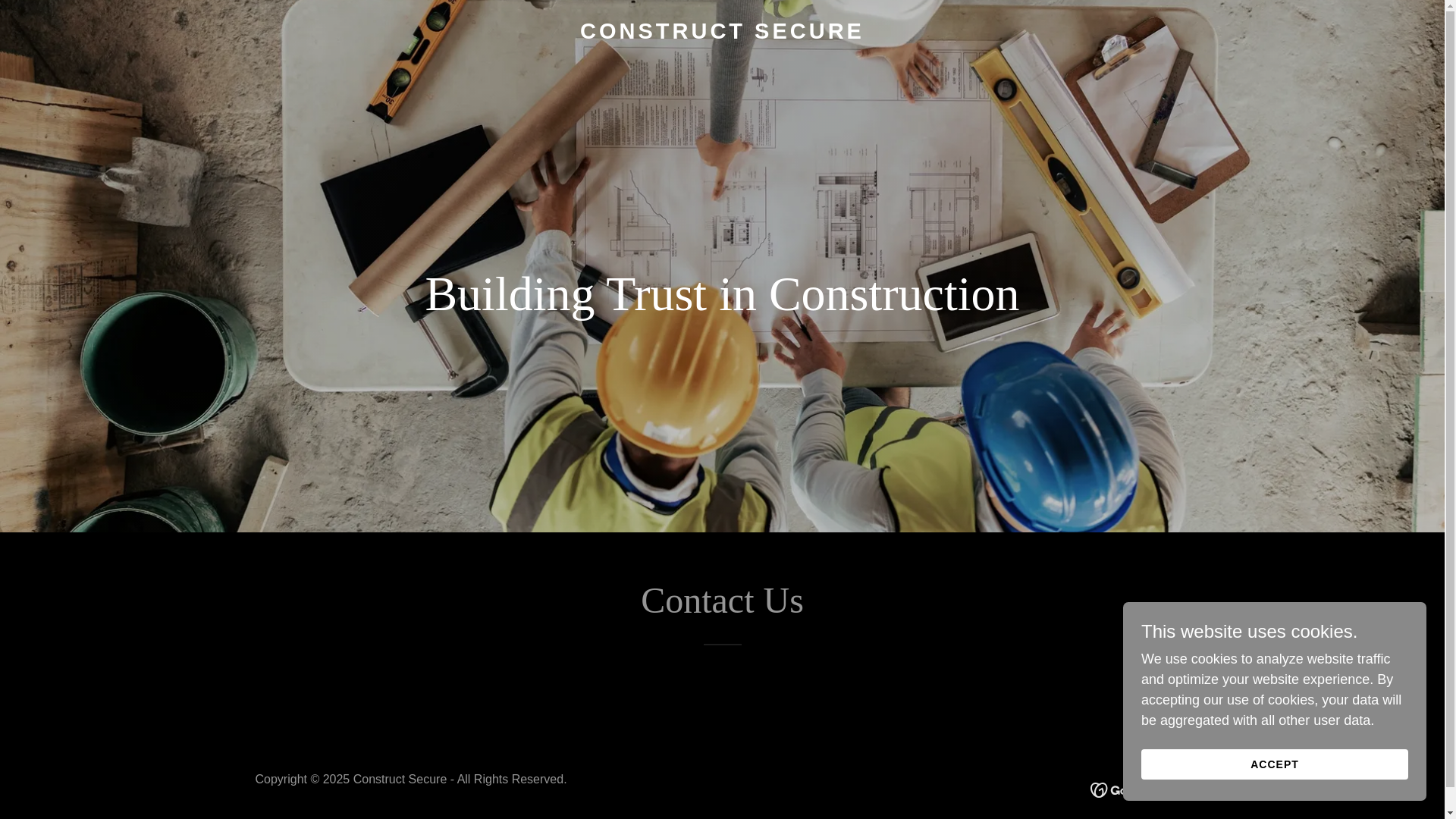 website screenshot of https://constructsecure.in/