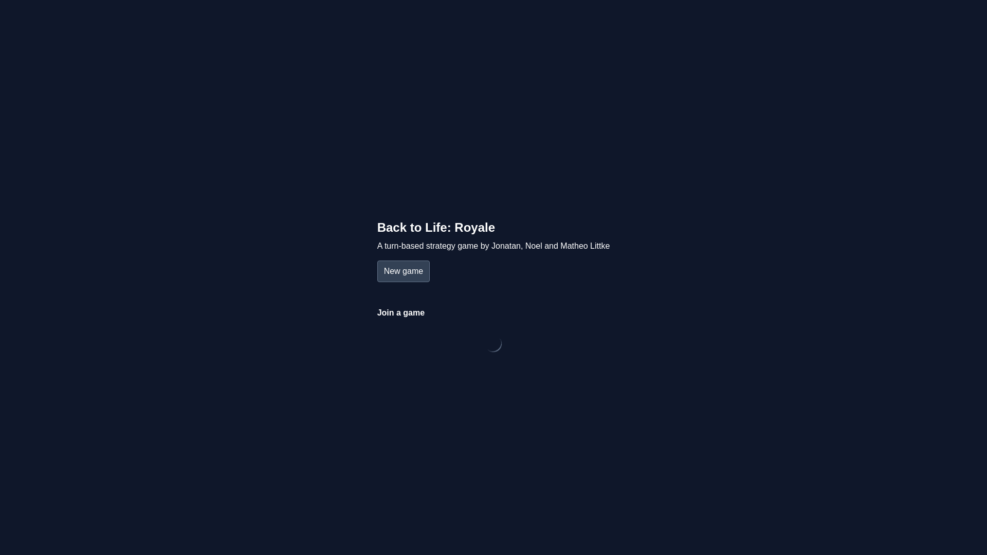 website screenshot of https://backtolife.one/