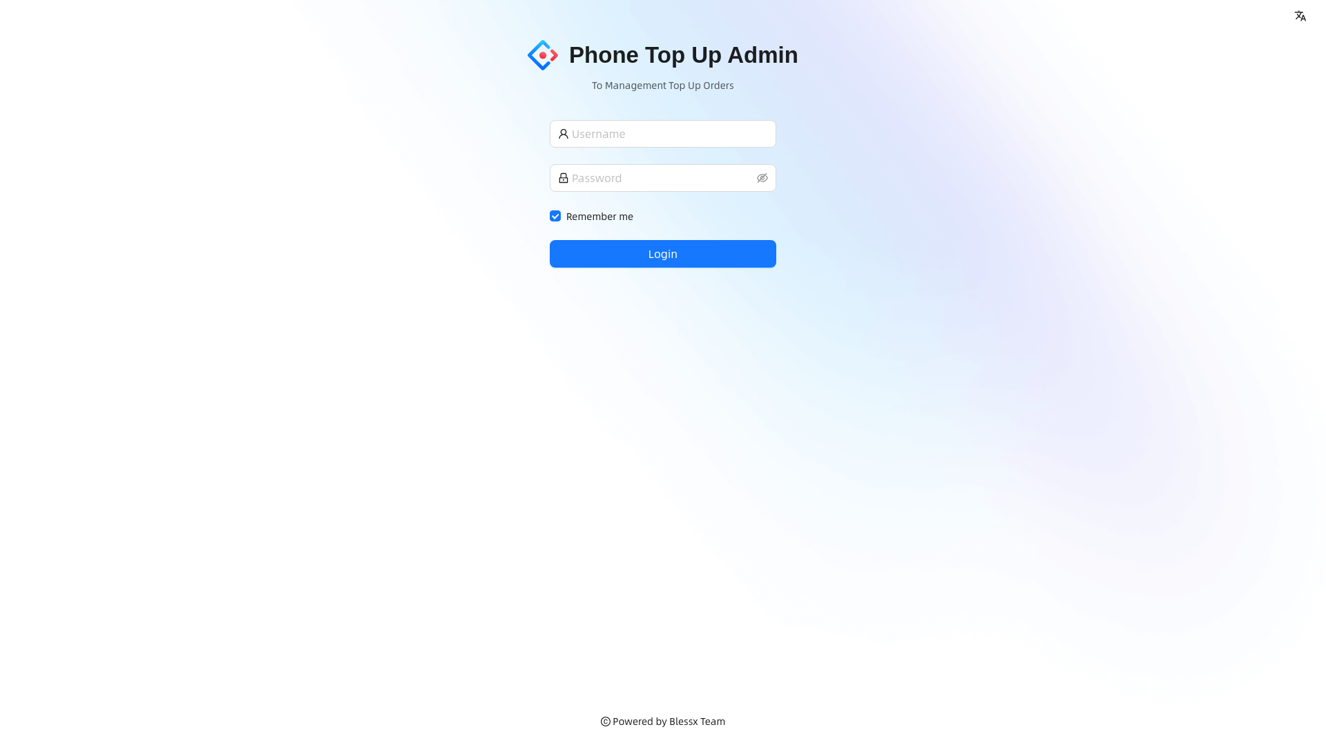 website screenshot of https://admin-test-web.pages.dev/