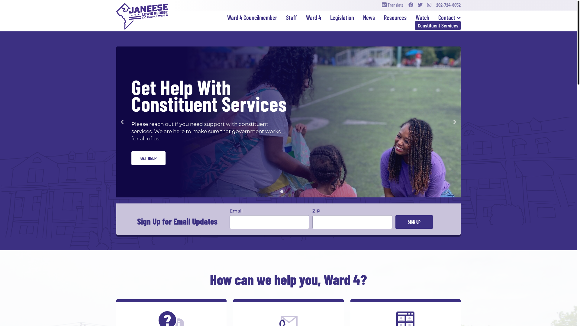 website screenshot of https://go-janeesefordc.org/