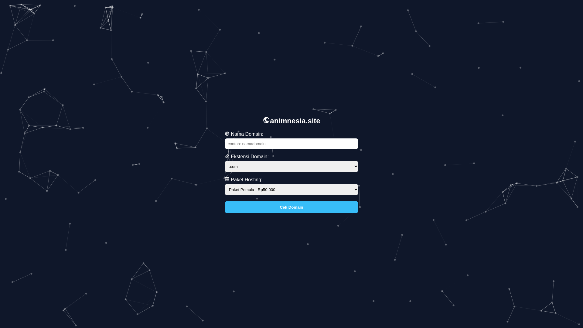 website screenshot of https://animnesia.site/