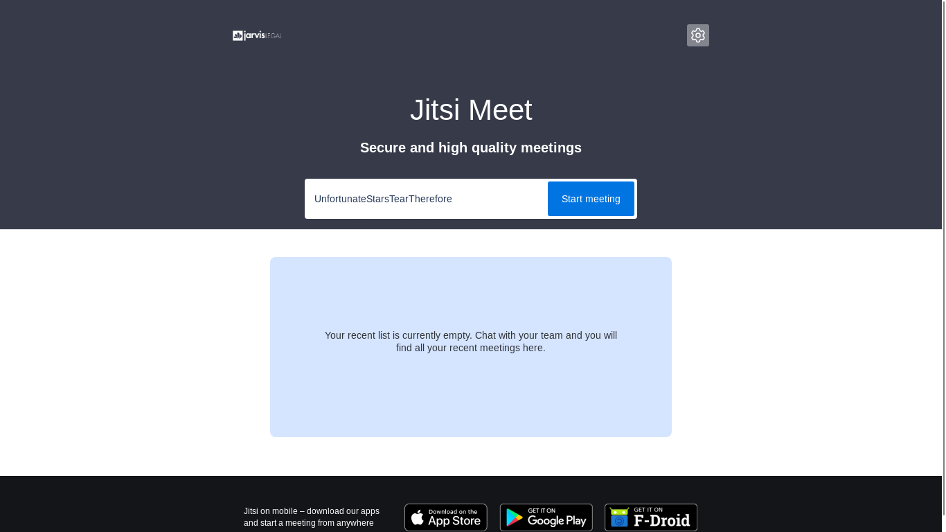 website screenshot of https://visio.jarviscloud.fr/