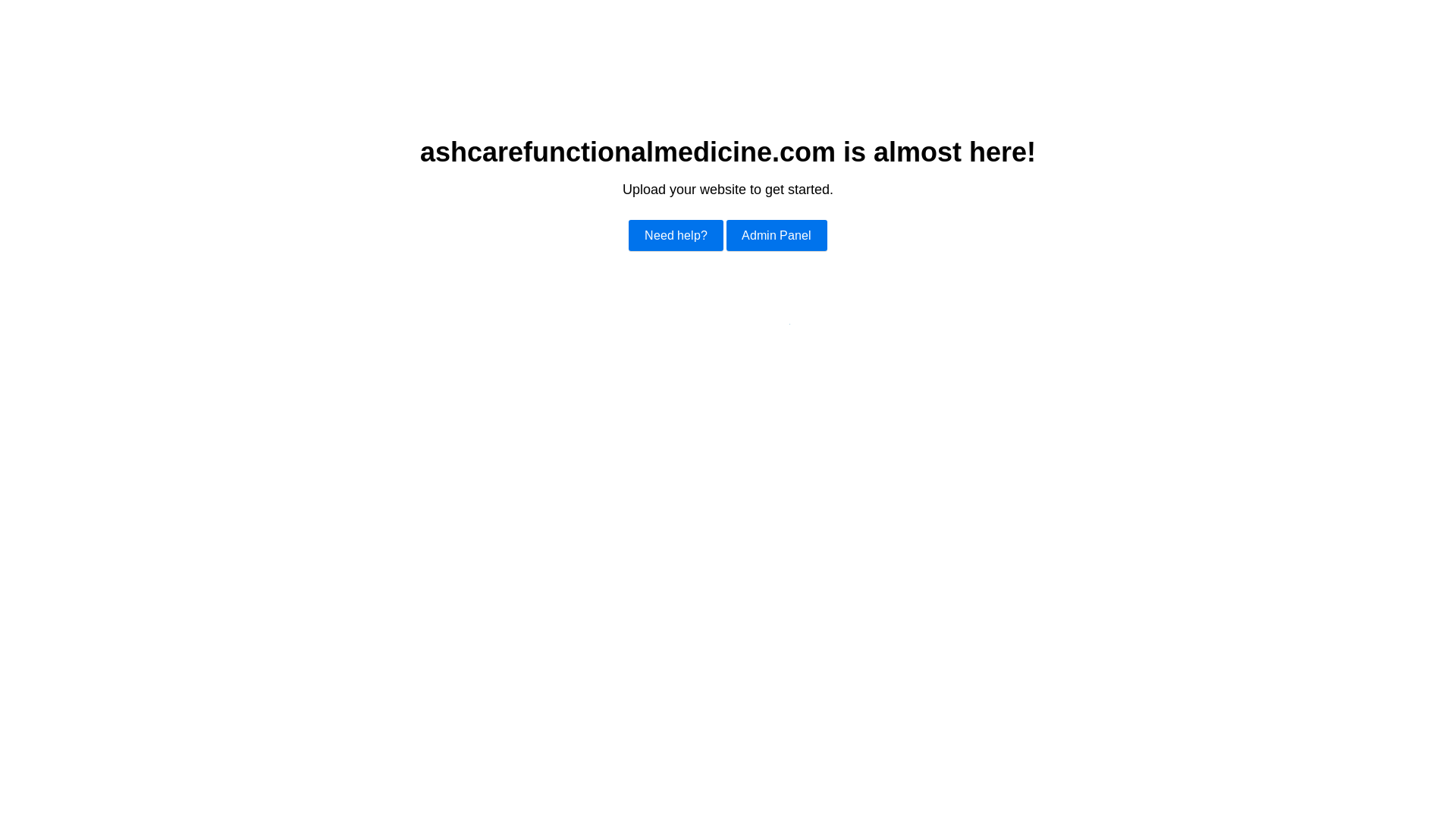 website screenshot of https://ashcarefunctionalmedicine.com/