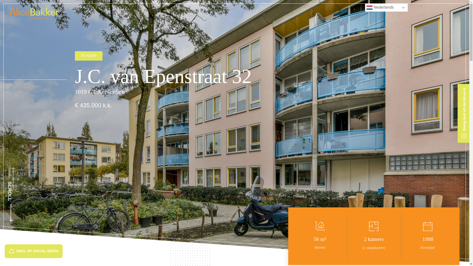 website screenshot of https://jcvanepenstraat32amsterdam.nl/