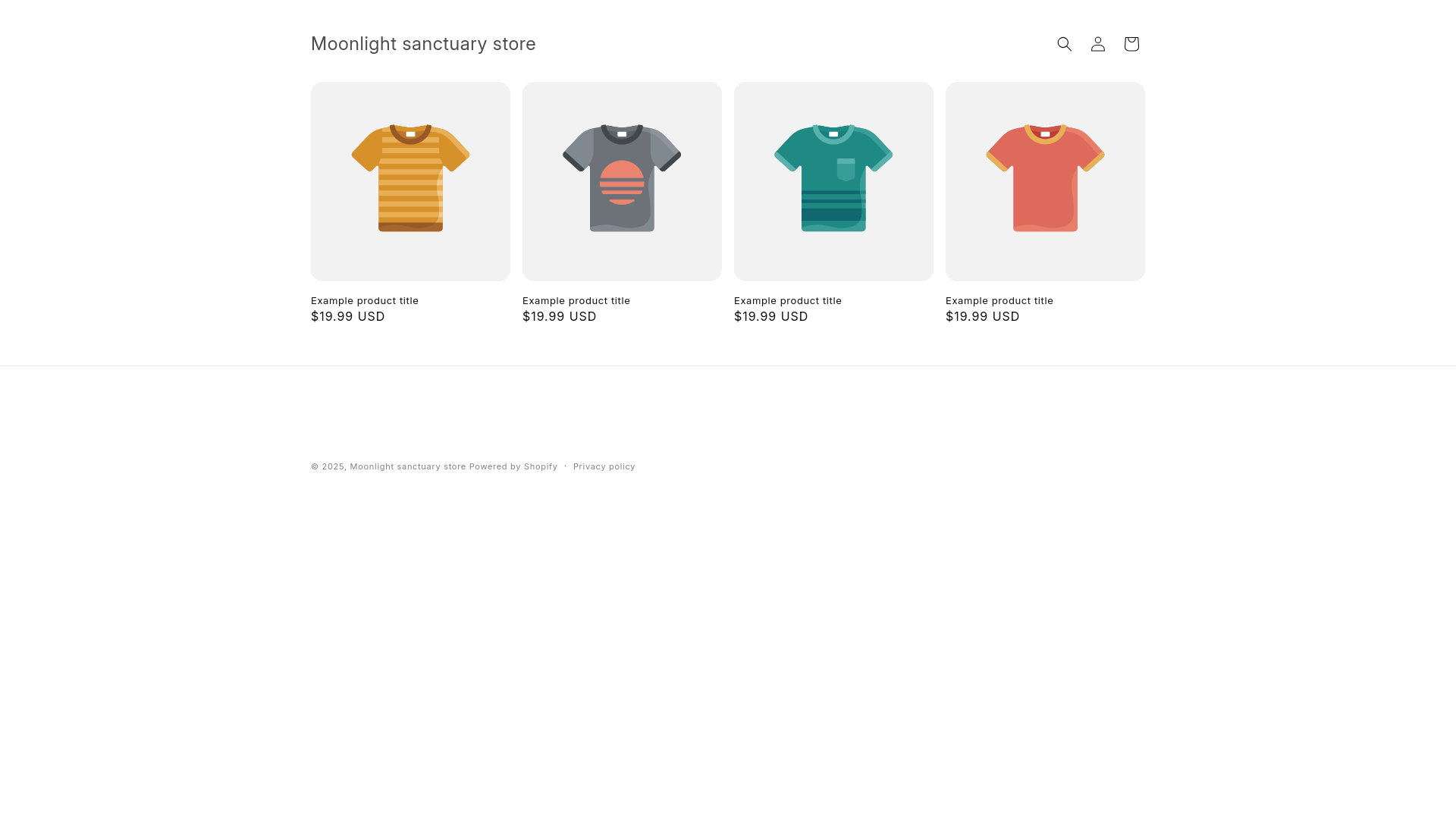 website screenshot of https://moonlightsanctuarystore.com/