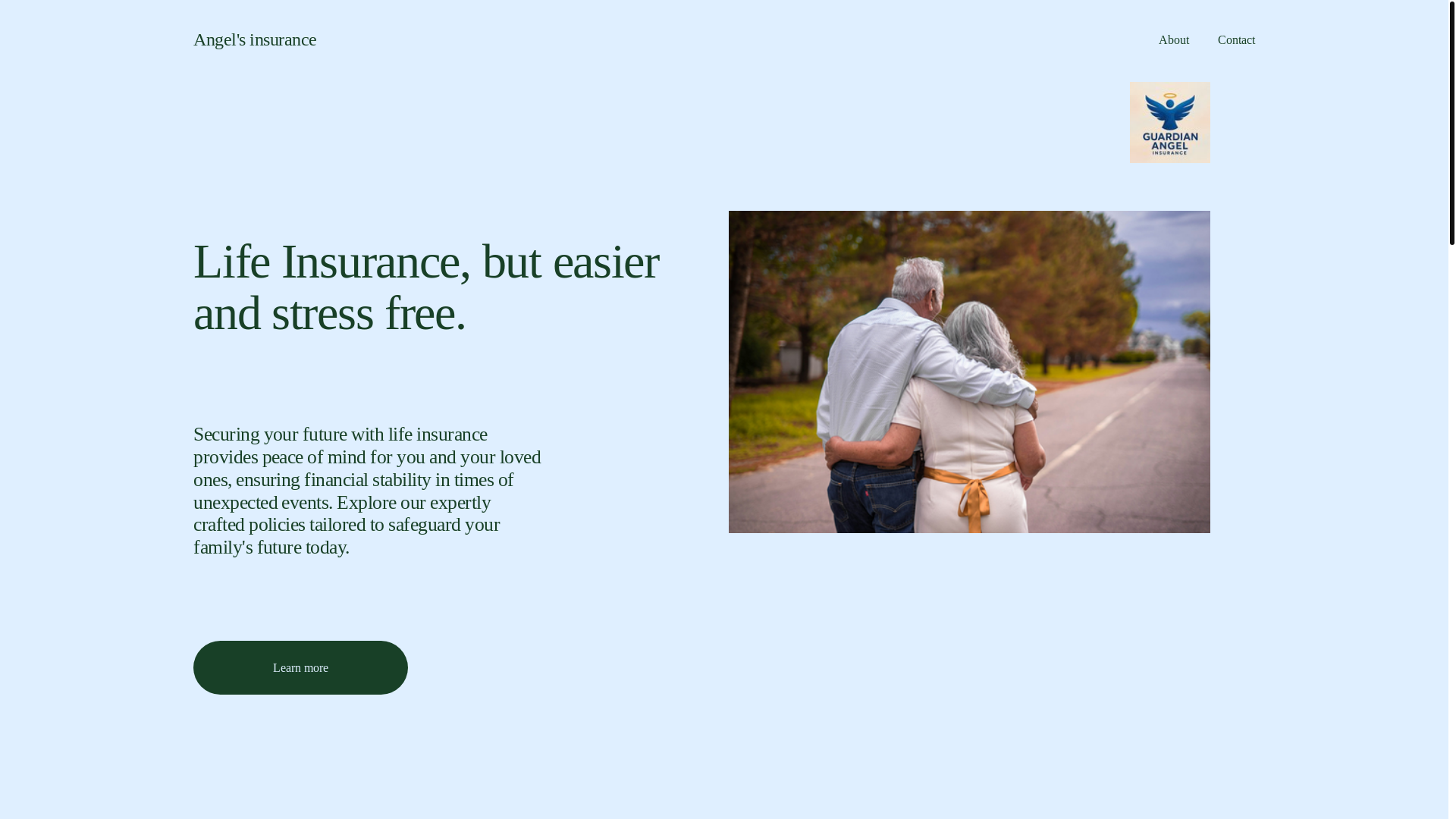website screenshot of https://angelsinsurance.net/