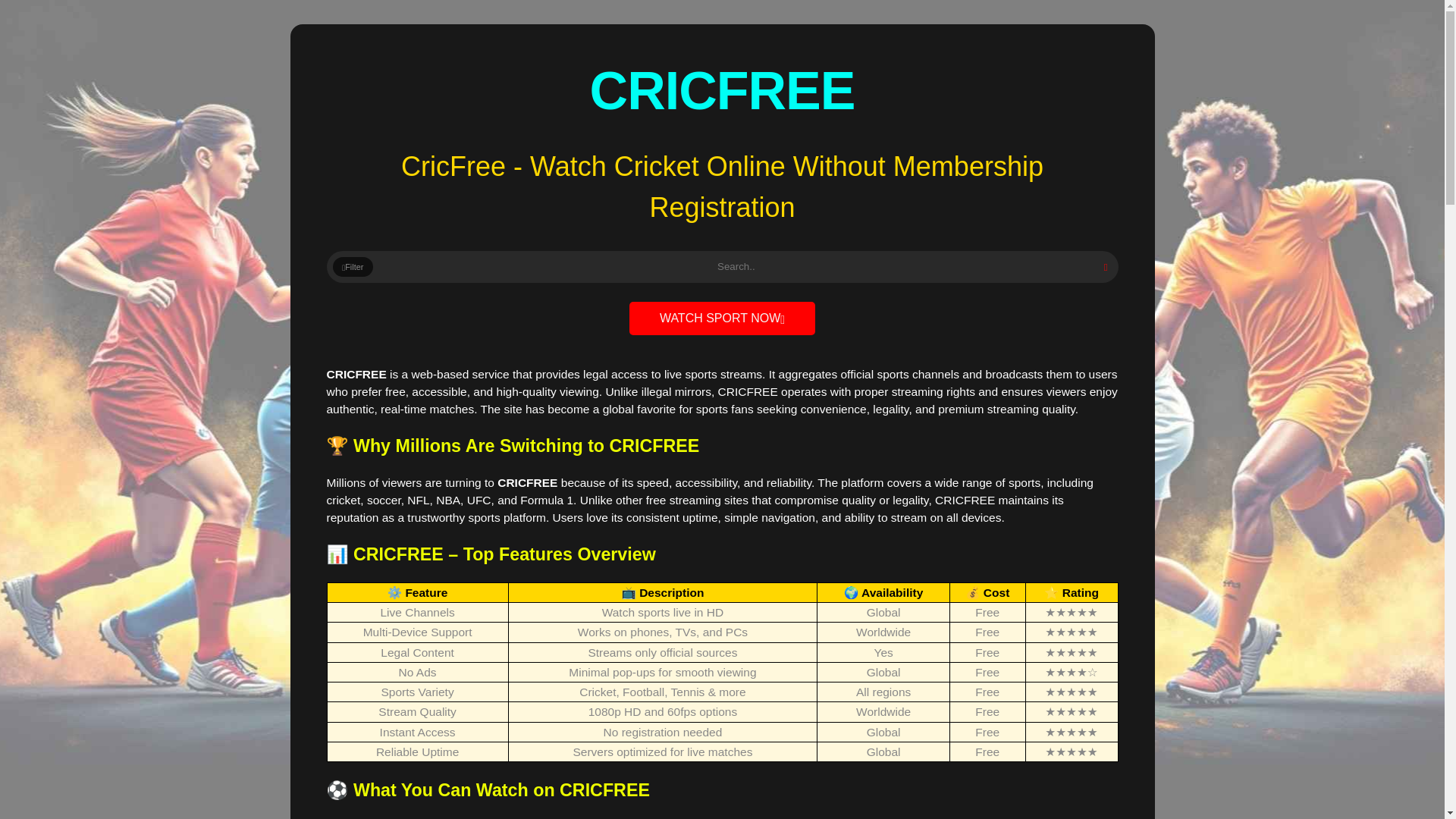 website screenshot of https://cricfree-tv1.pages.dev/
