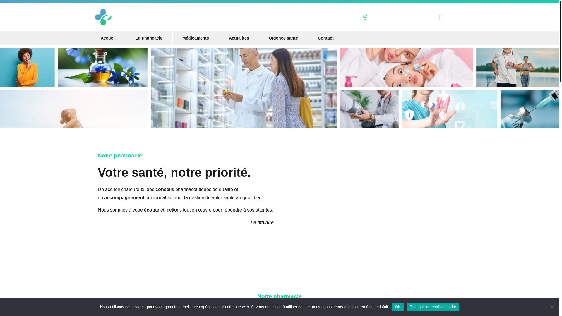 website screenshot of https://pharmaciedelaturdine-69490.fr/
