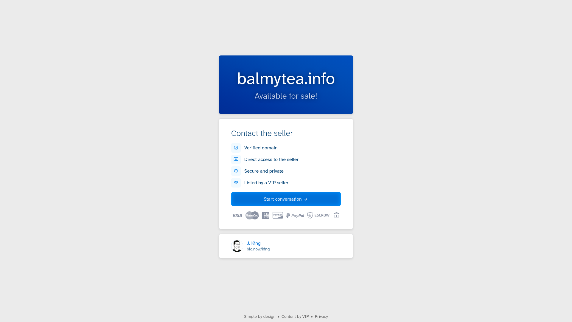 website screenshot of https://balmytea.info/