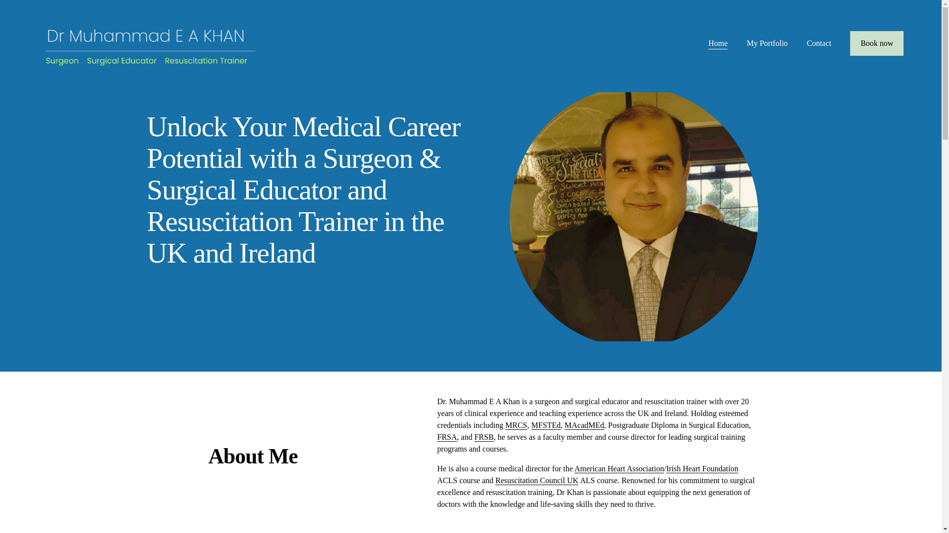 website screenshot of https://drmeakhan.com/