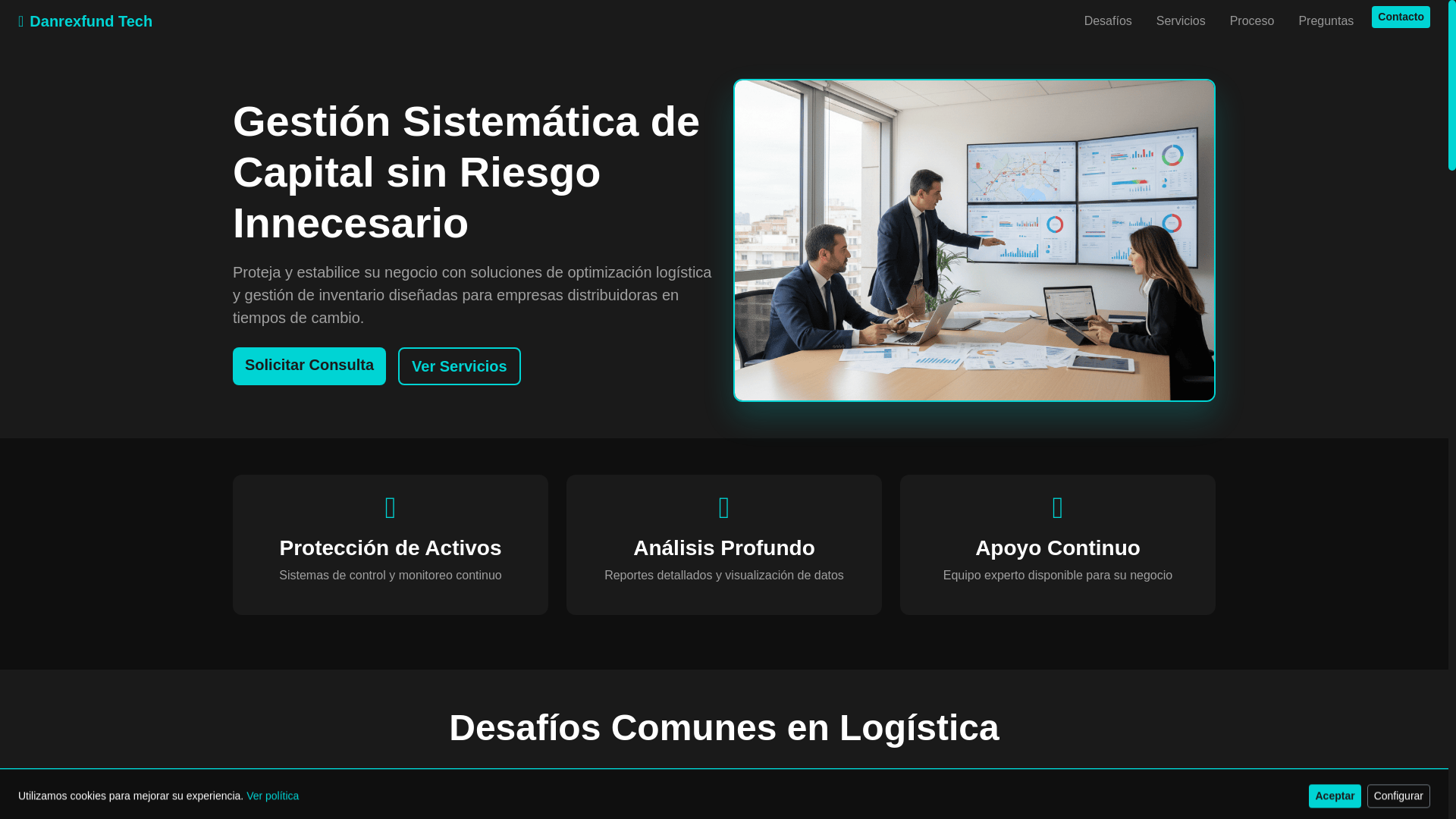 website screenshot of https://danrexfund.info/