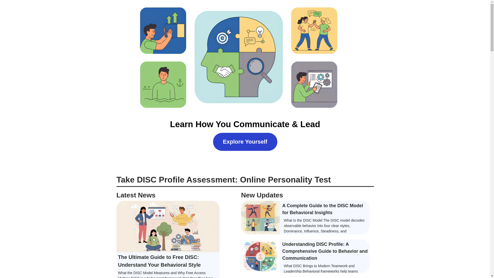 website screenshot of https://disc-profile-assessment.com/