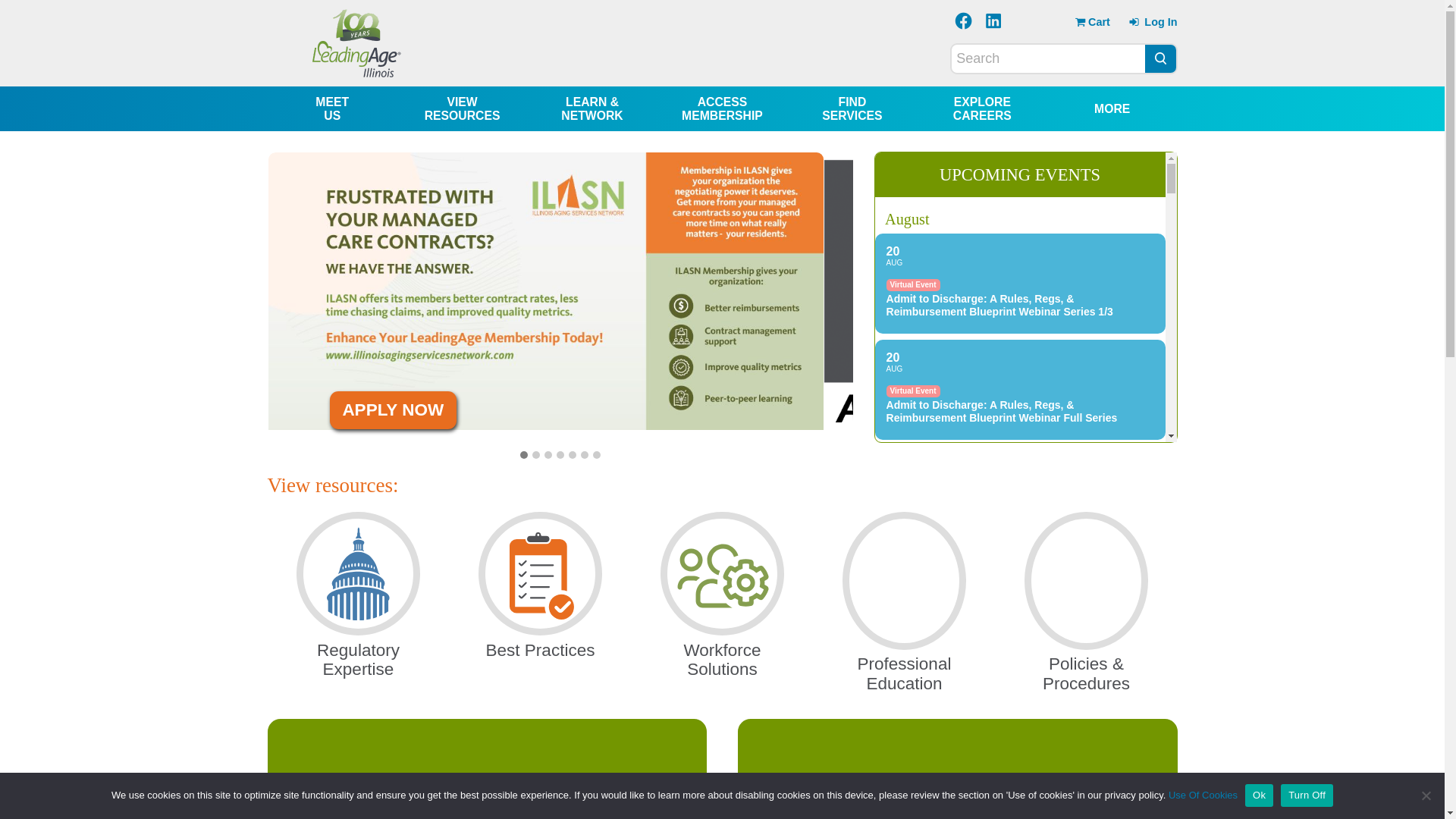 website screenshot of https://leadingagecentral.org/