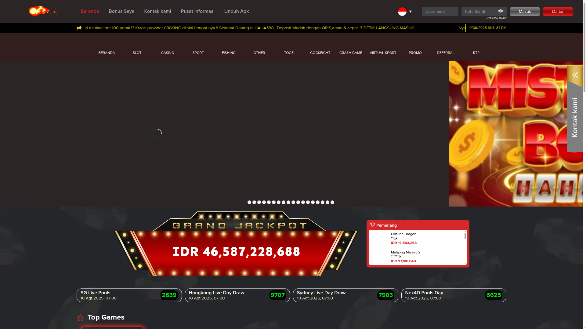 website screenshot of https://haha388pertamaxs.site/