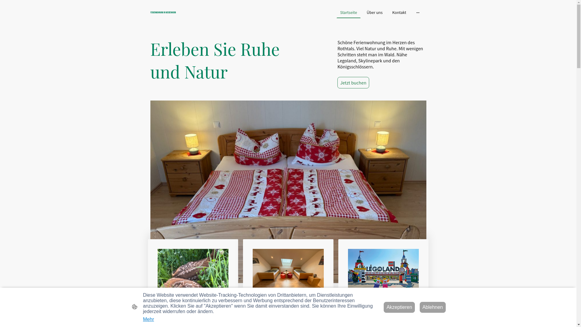 website screenshot of https://fewo-weissenhorn.de/