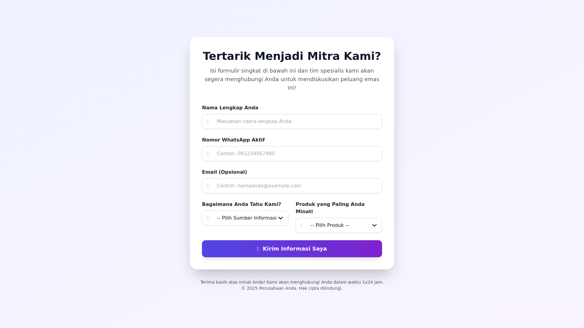website screenshot of https://mahaniagaartha.com/