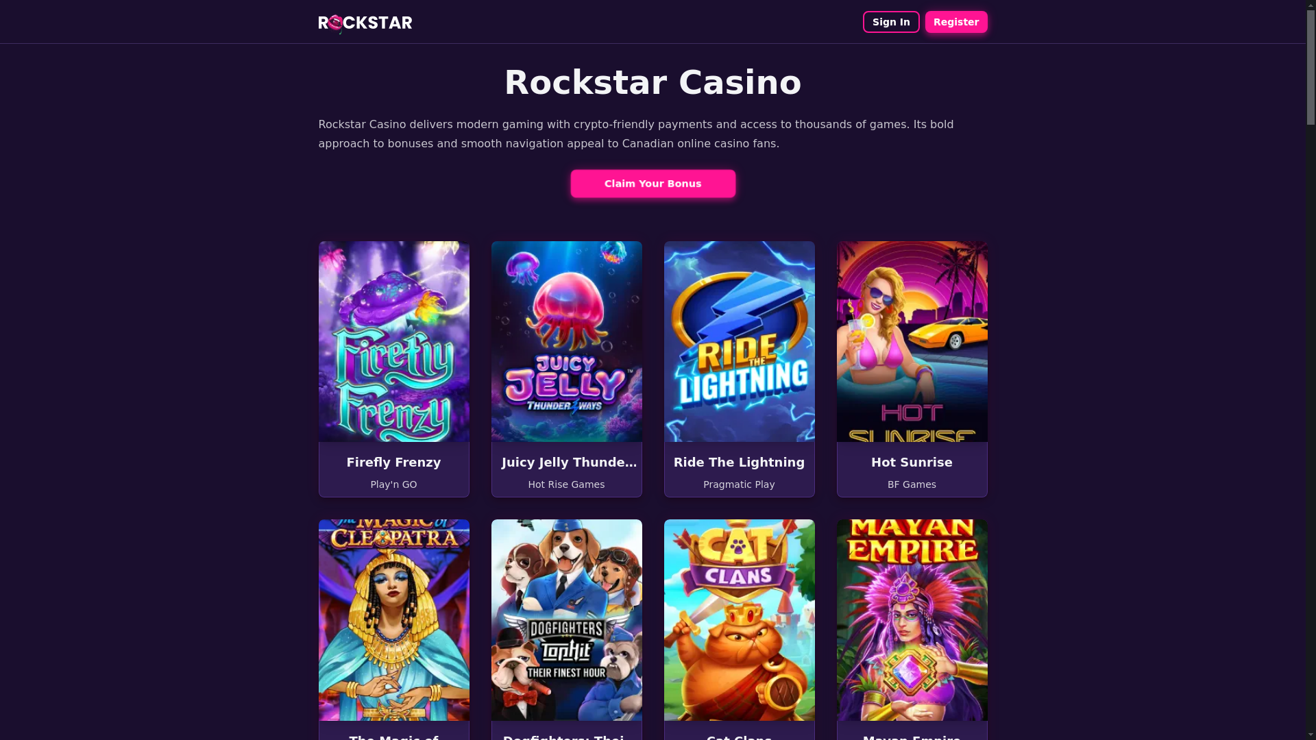 website screenshot of https://rockstars777-com.pages.dev/