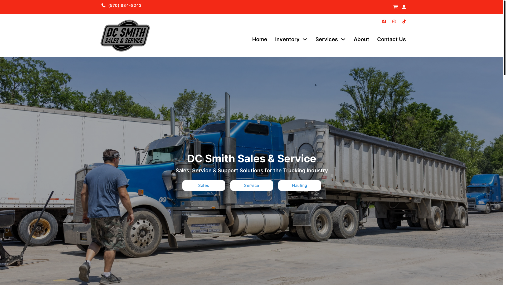 website screenshot of https://dcsmithservices.com/