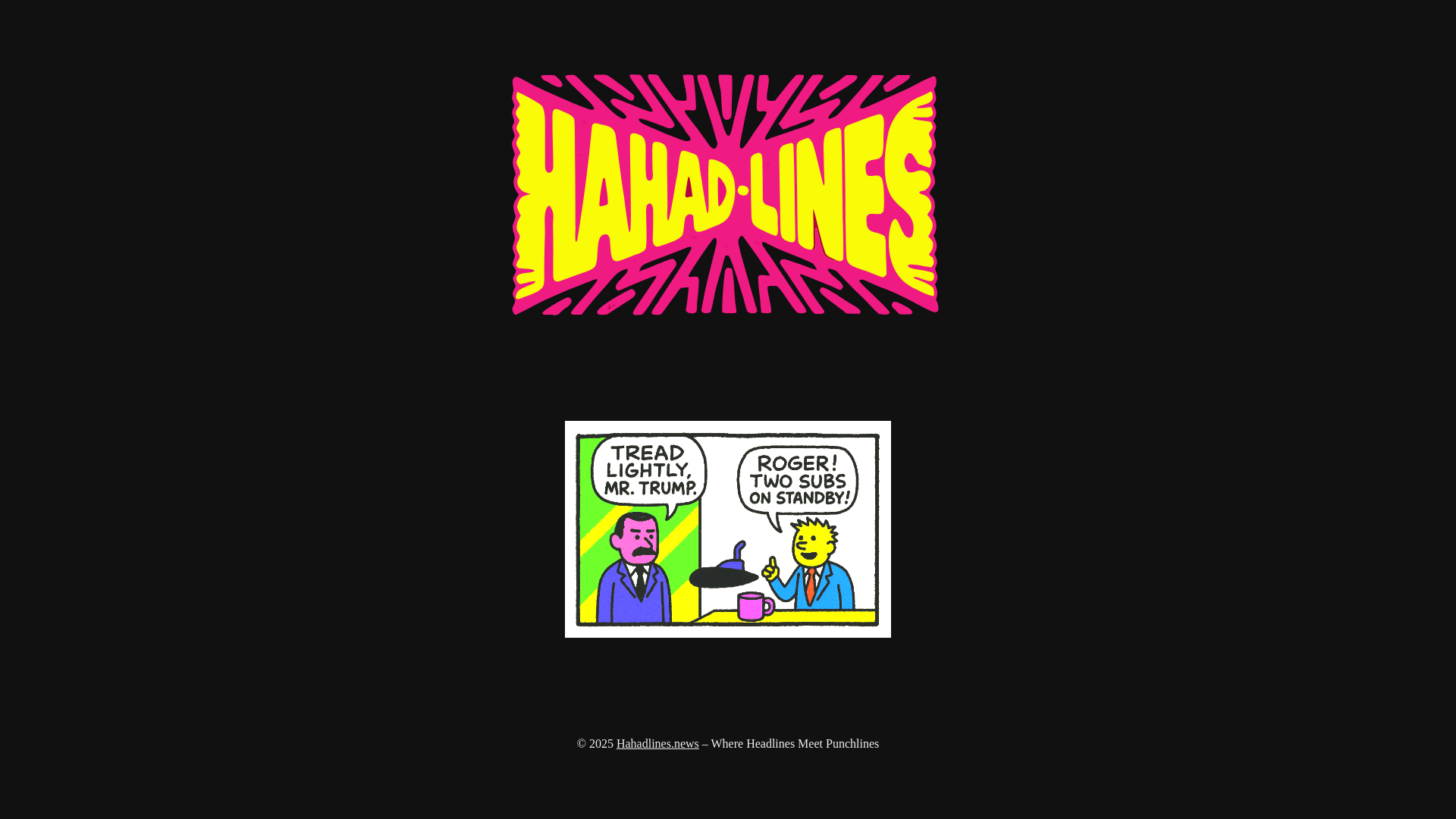 website screenshot of https://hahadlines.com/