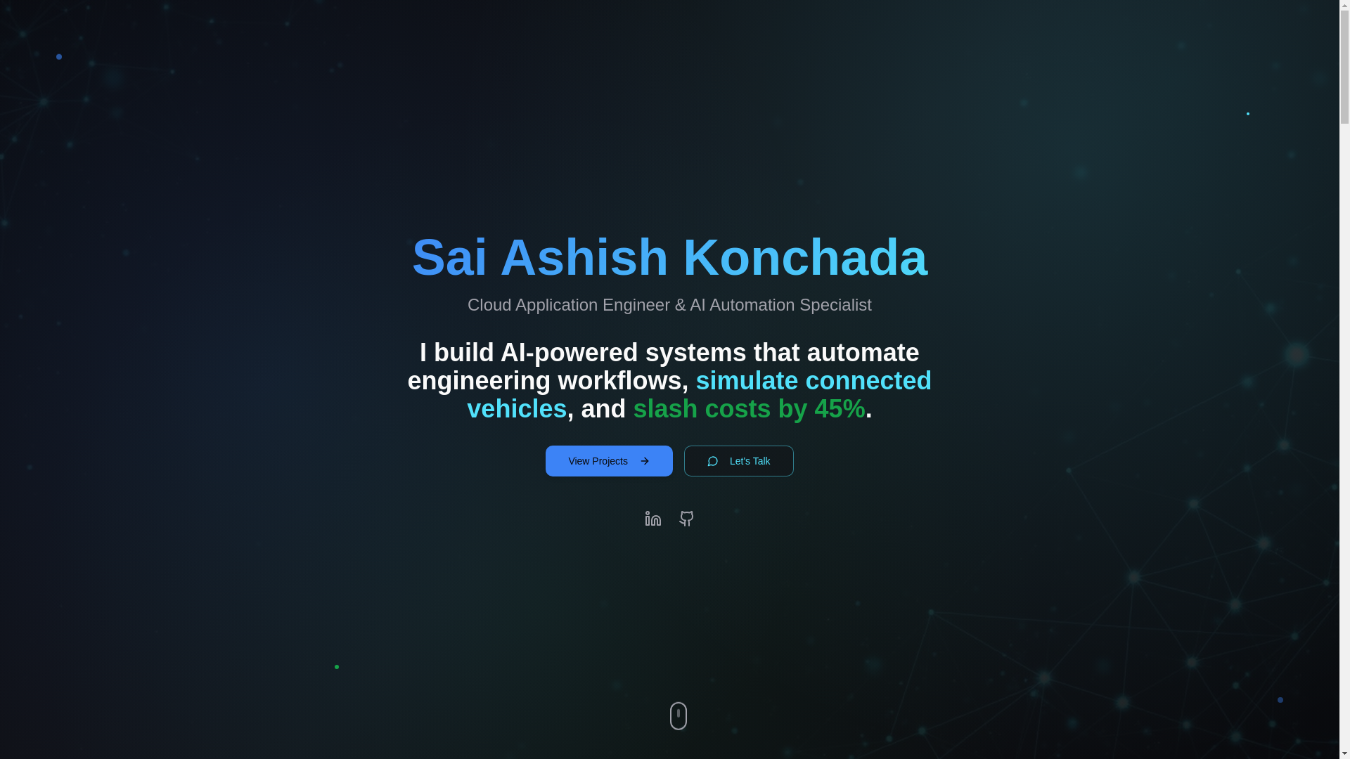 website screenshot of https://saiashishkonchada-portfolio.pages.dev/
