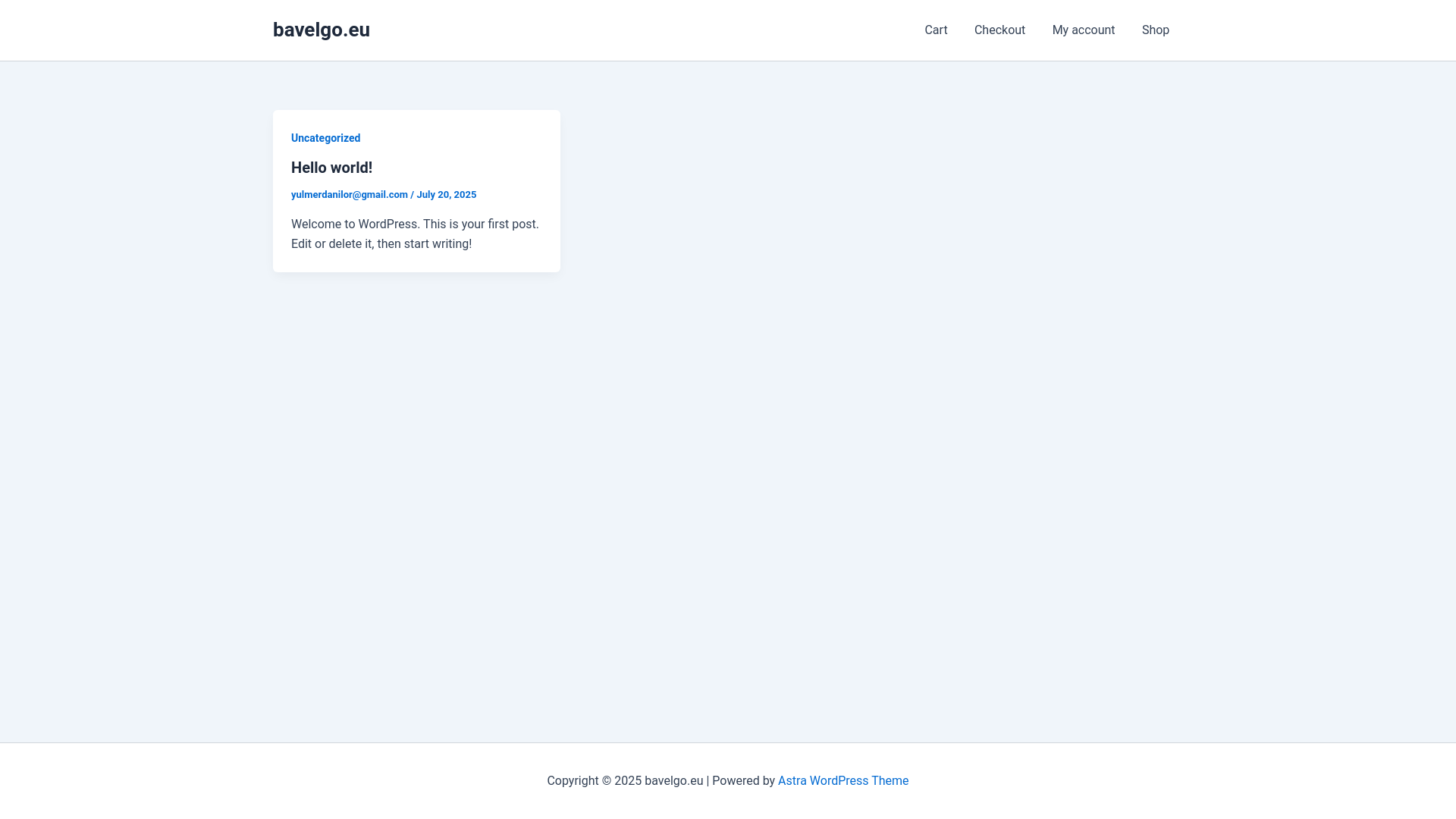 website screenshot of https://bavelgo.eu/