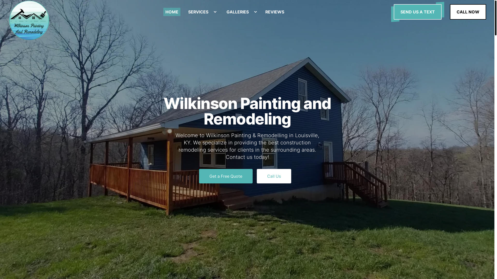 website screenshot of https://wilkinsonpaintingandremodeling.com/