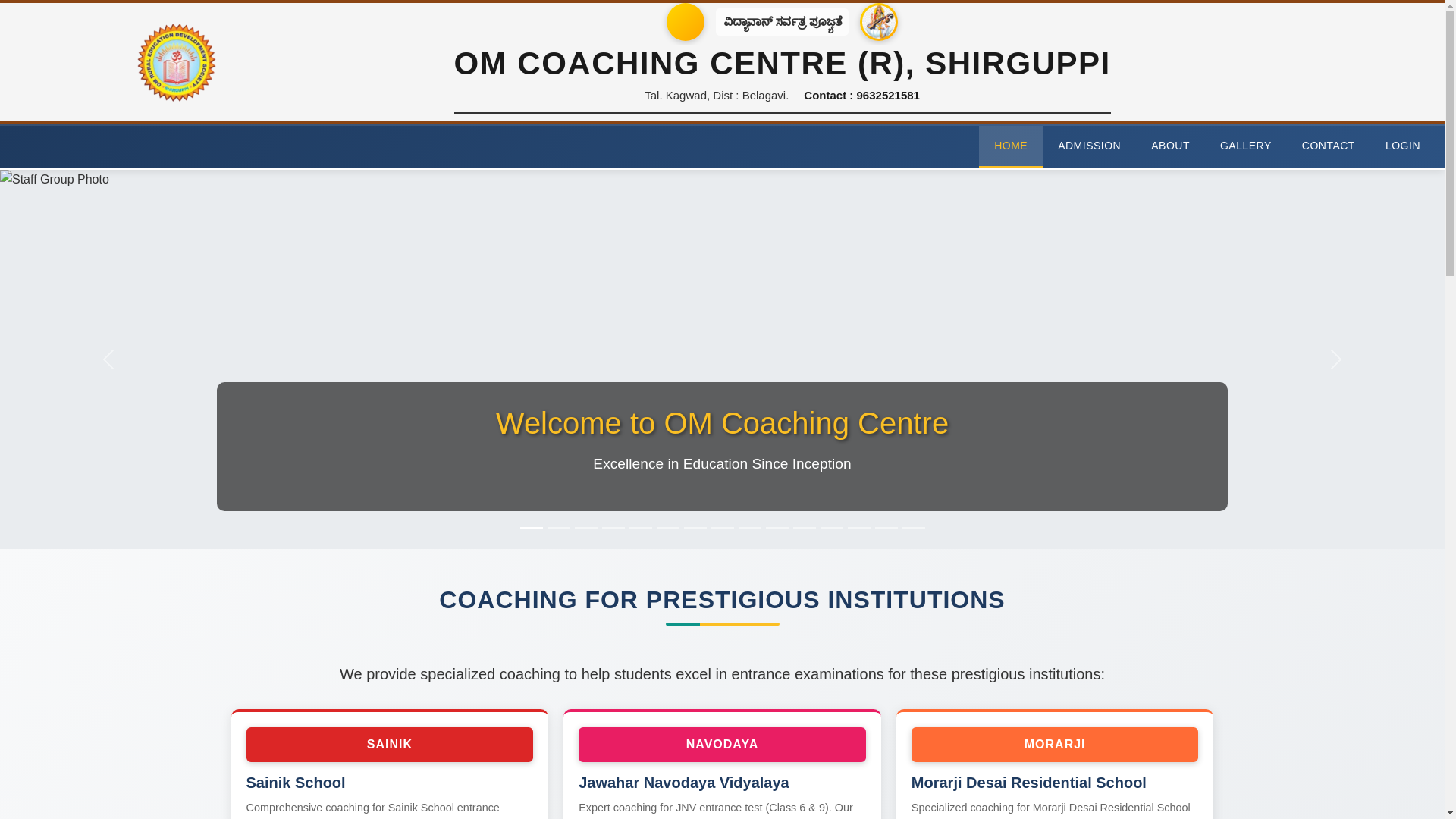 website screenshot of https://omcoachingsrp.org/