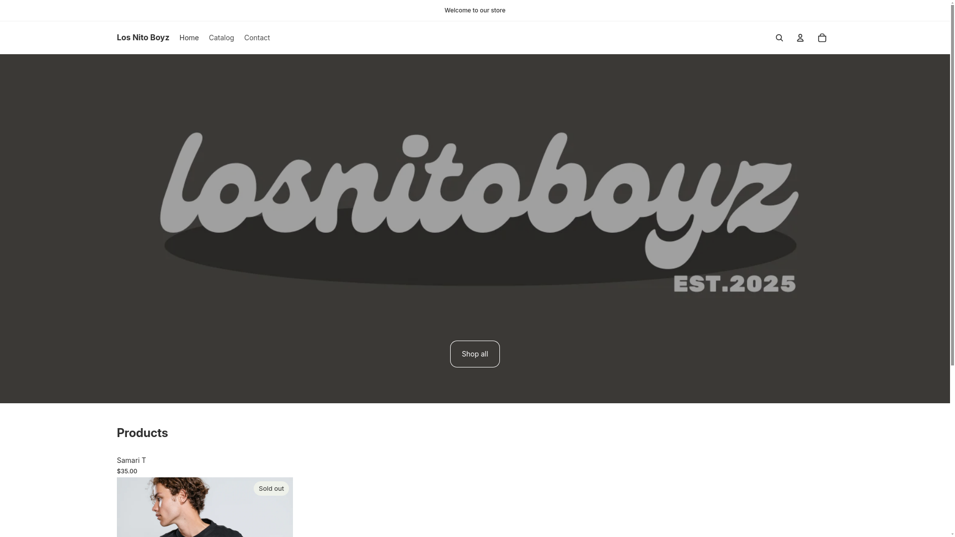 website screenshot of https://losnitoboyz.com/