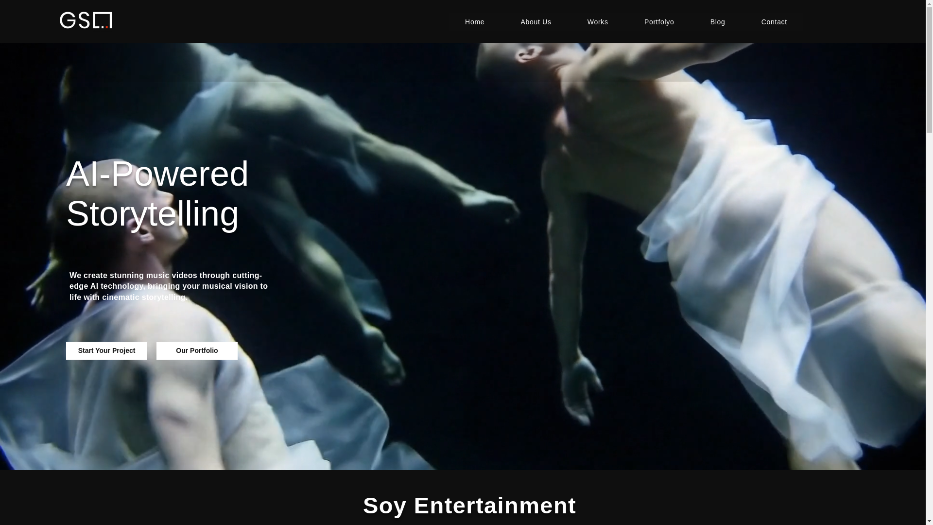 website screenshot of https://soyentertainment.com/