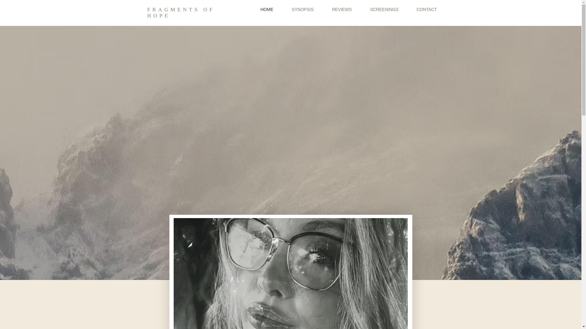 website screenshot of https://fragmentsofhopemovie.com/