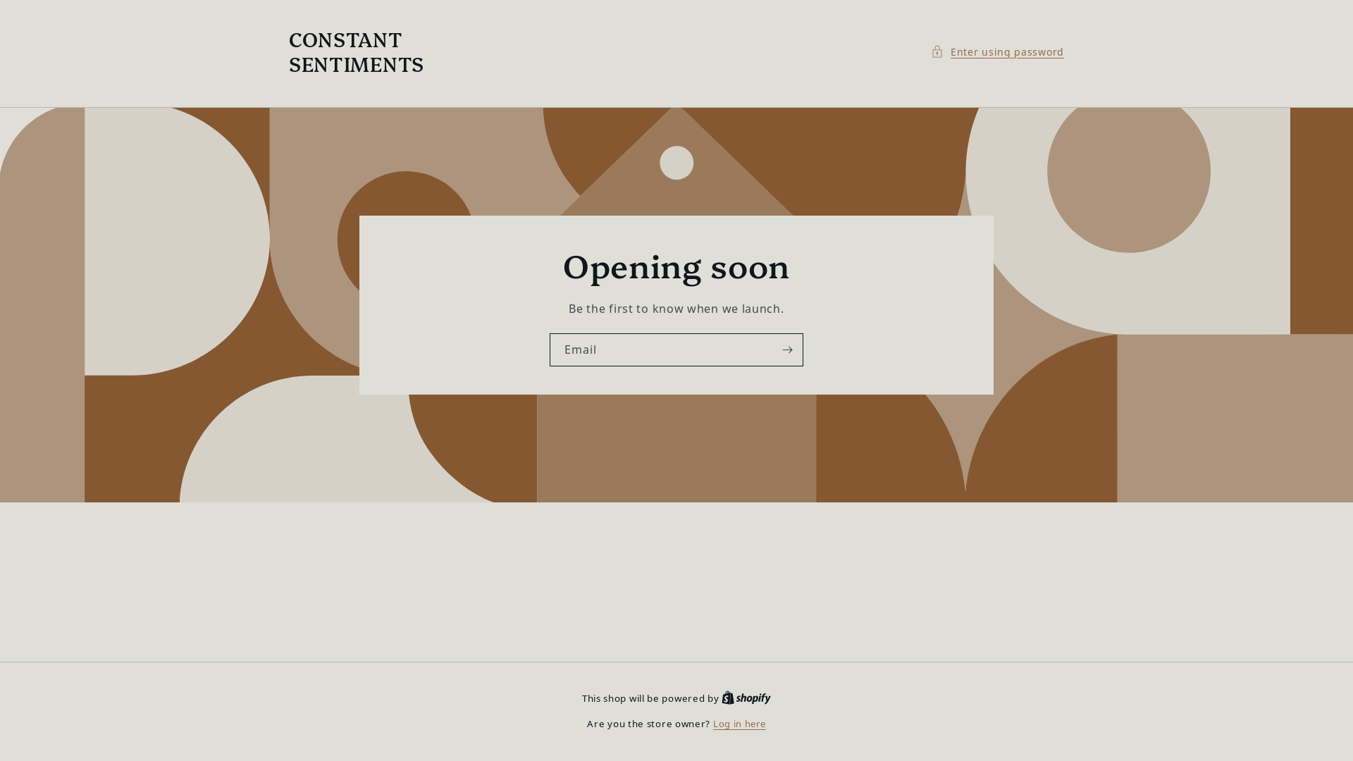 website screenshot of https://constantsentiments.com/