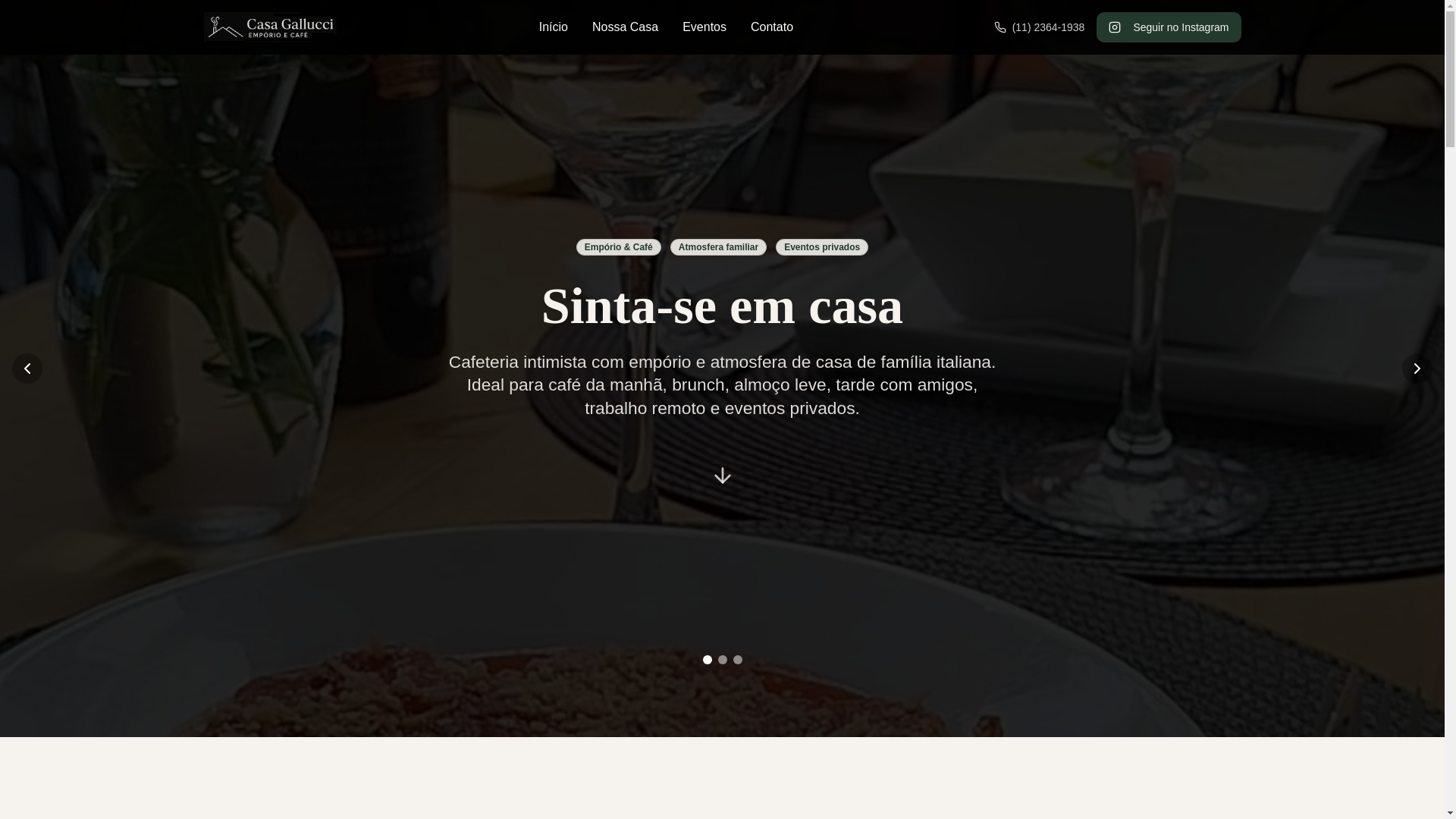 website screenshot of https://casagalucci.com.br/