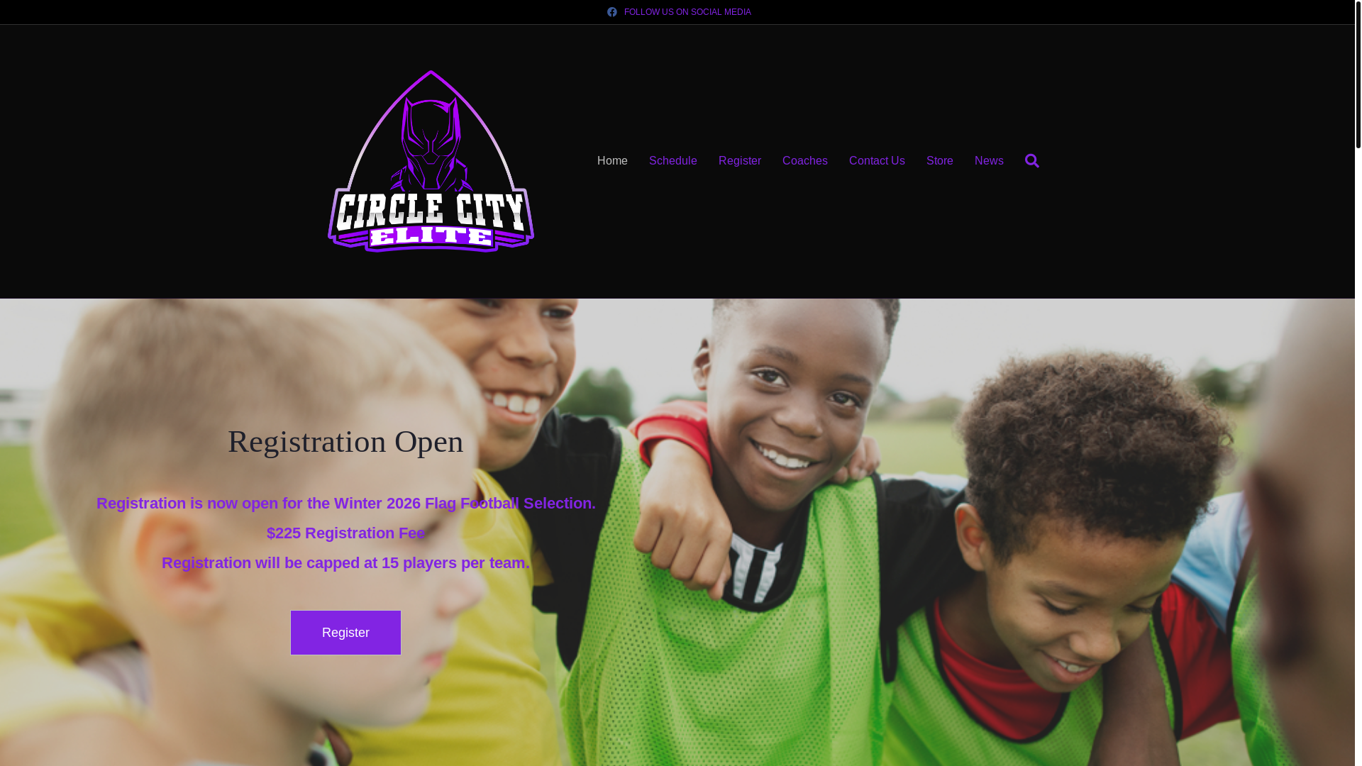 website screenshot of https://circlecitywolves.com/