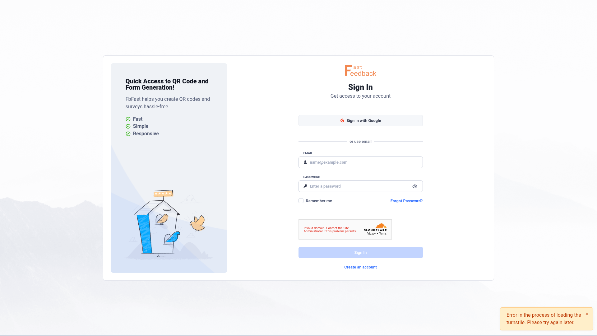 website screenshot of https://dashboard-fbfast.pages.dev/