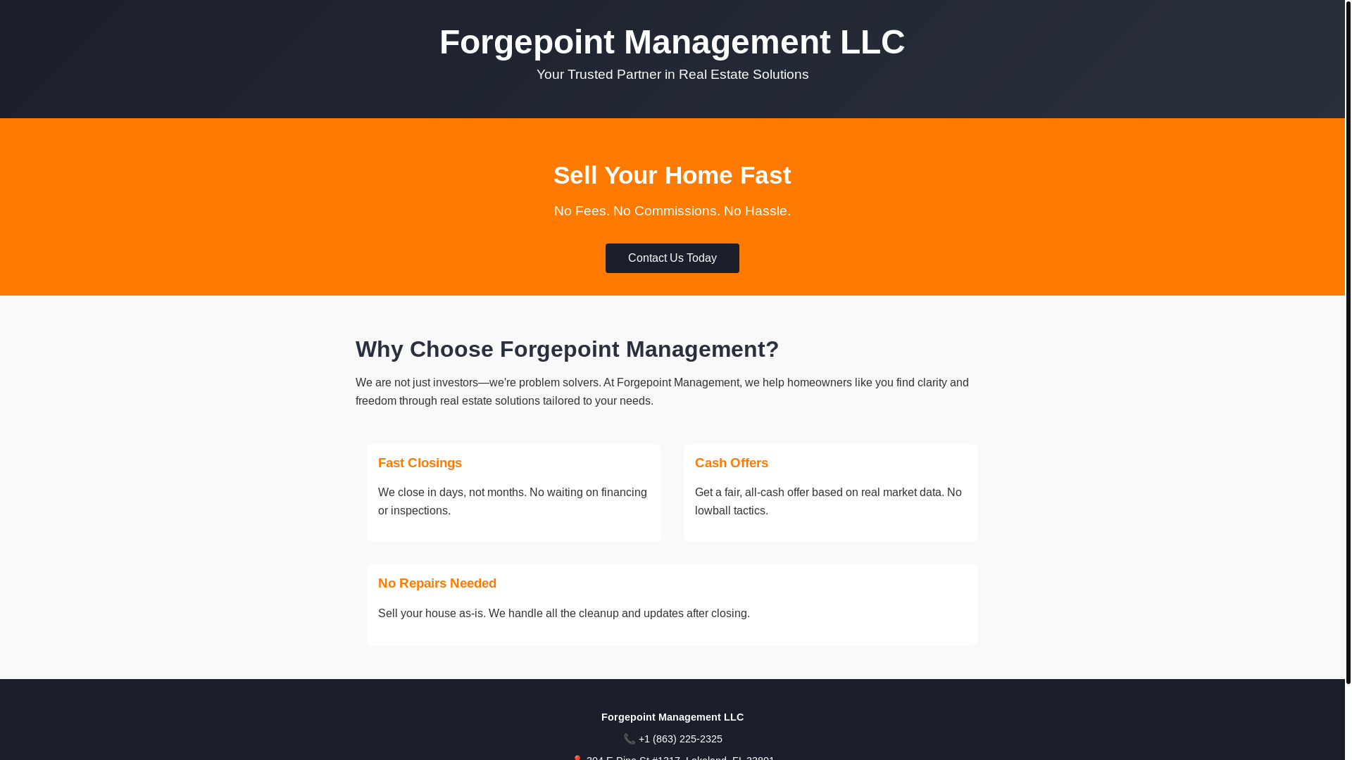 website screenshot of https://forgepointmanagementtest.pages.dev/