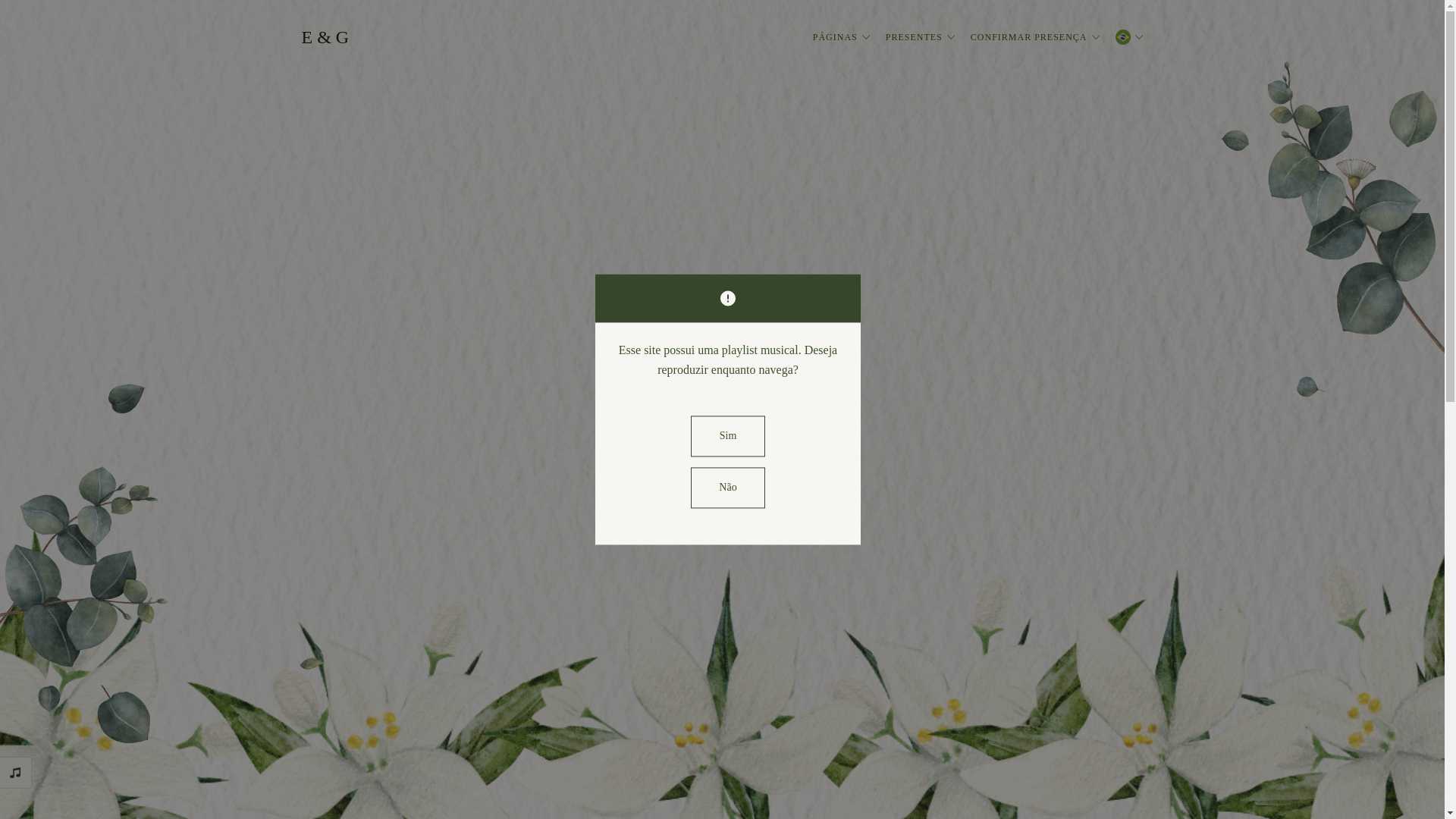 website screenshot of https://edsonegabriella.com.br/
