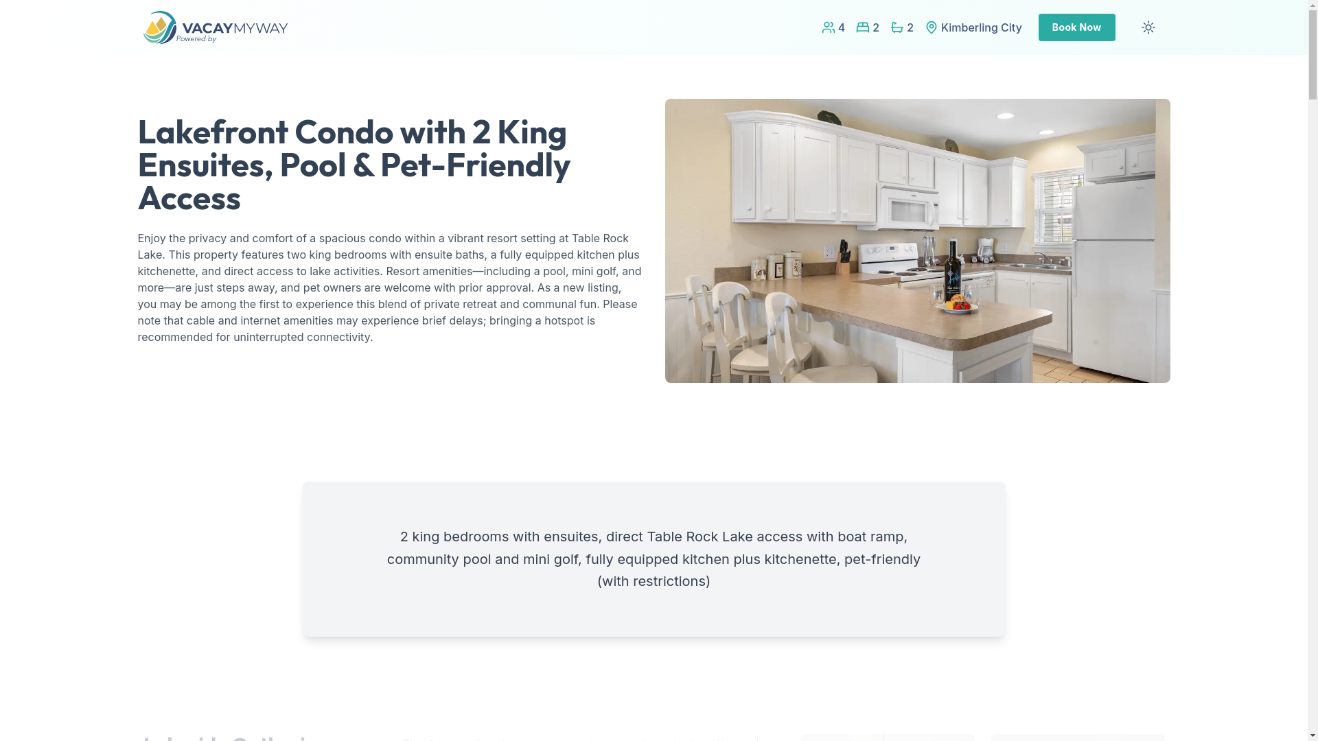 website screenshot of https://tablerockpool.house/