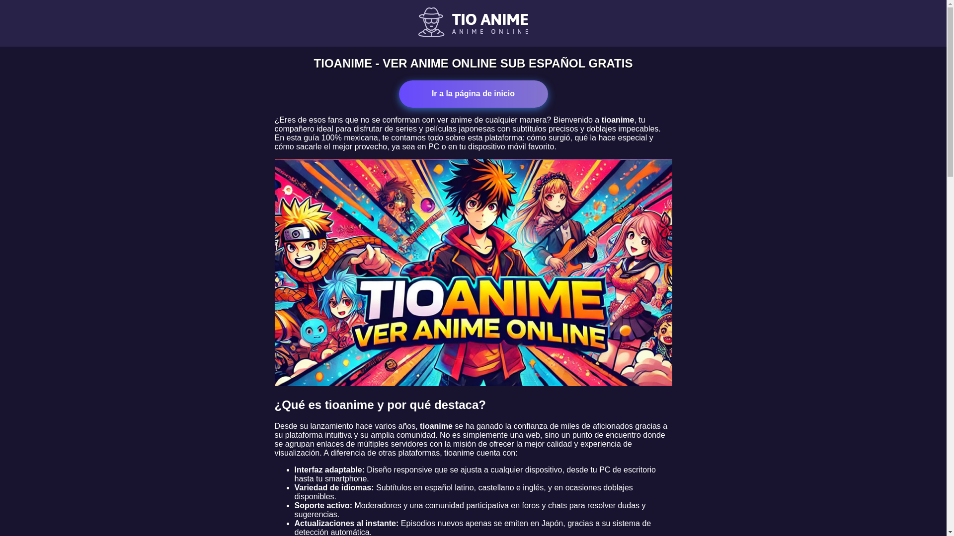 website screenshot of https://tioanime-space.pages.dev/