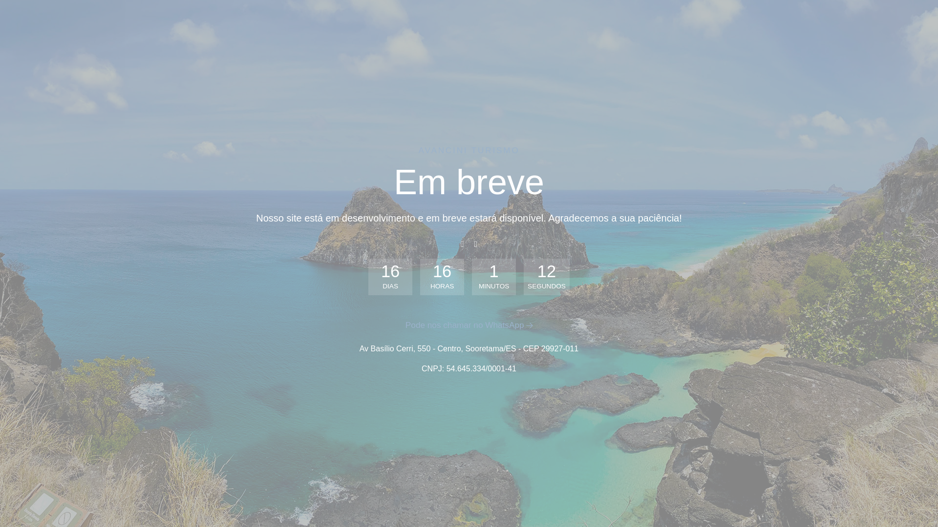 website screenshot of https://avancinitur.com.br/