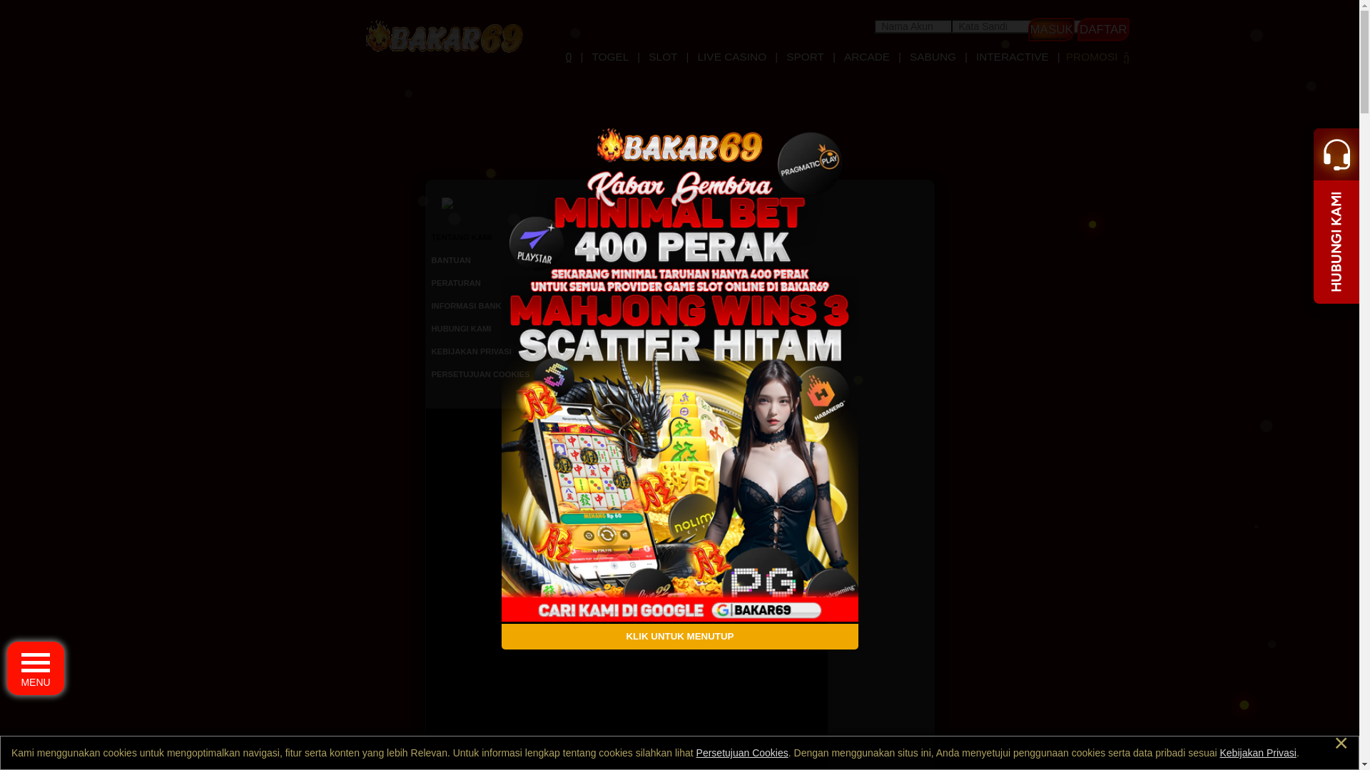 website screenshot of https://bakar69new.lol/