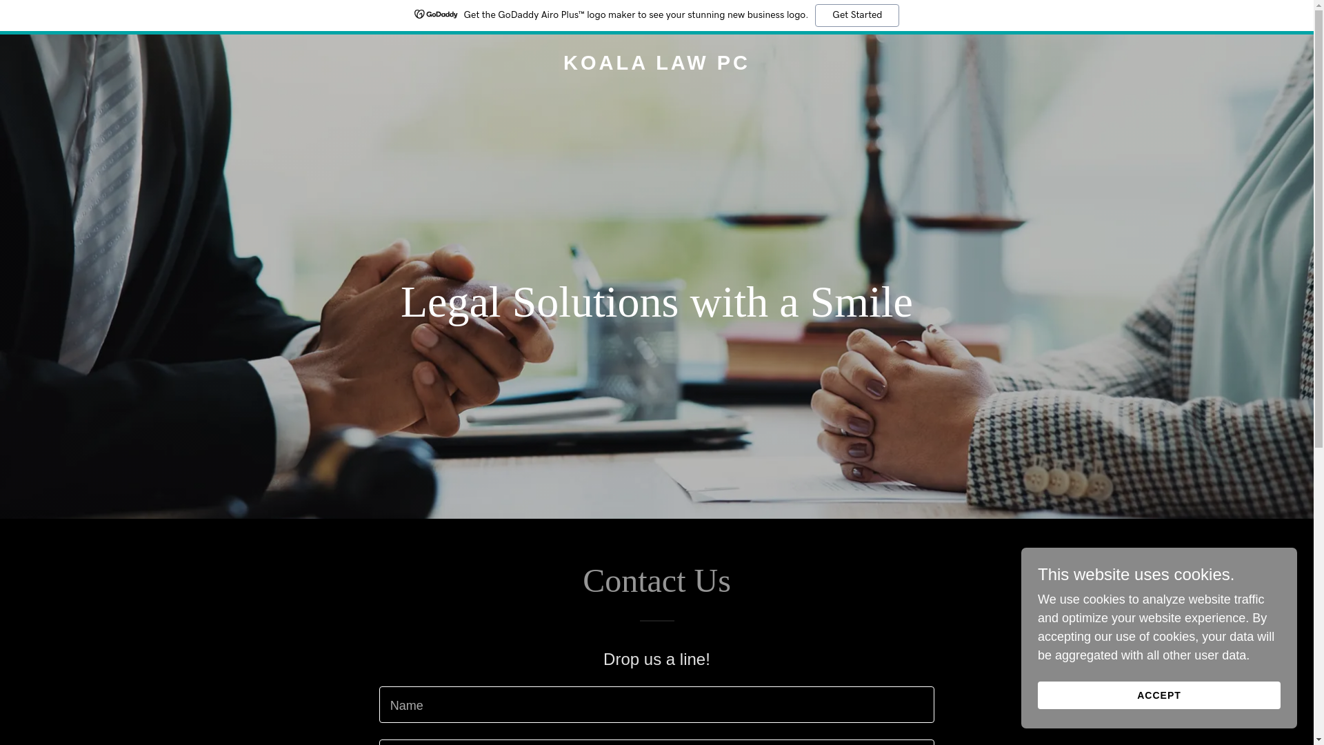 website screenshot of https://koala.law/
