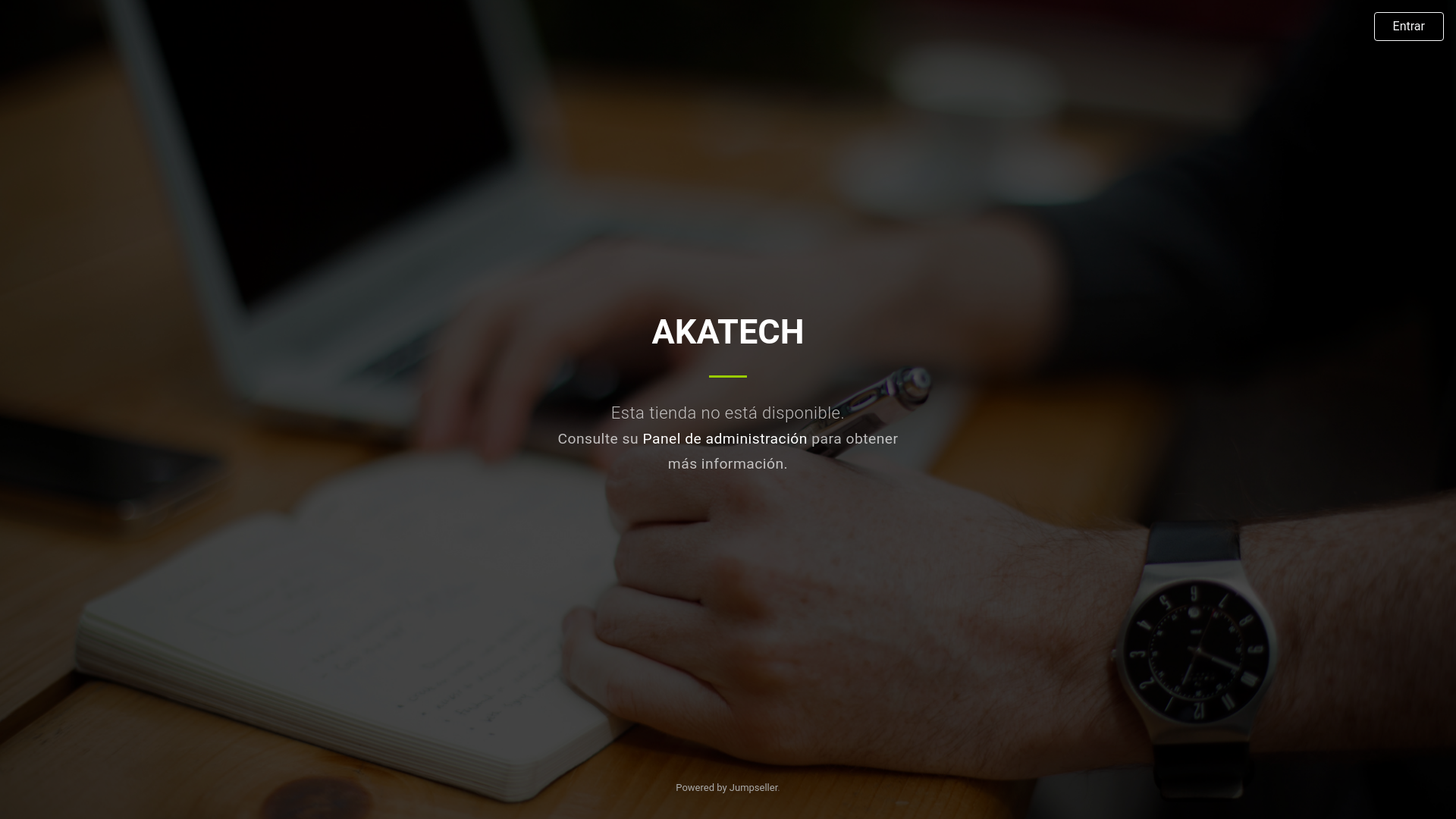 website screenshot of https://akatech.cl/