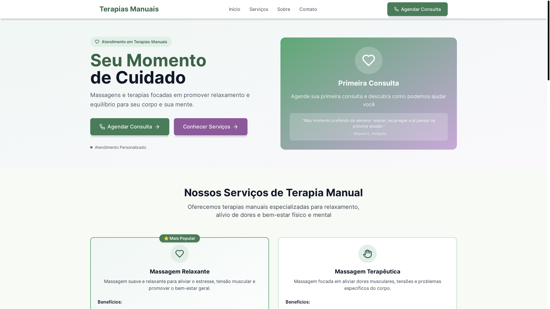 website screenshot of https://toqueterapia.com.br/