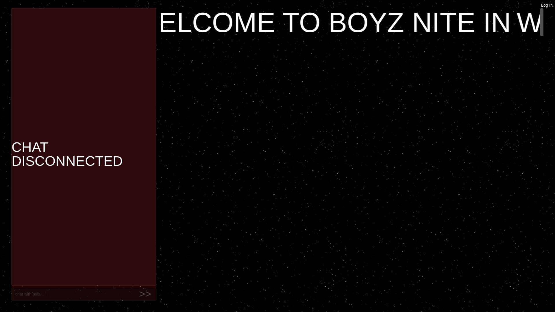 website screenshot of https://boyznite.in/