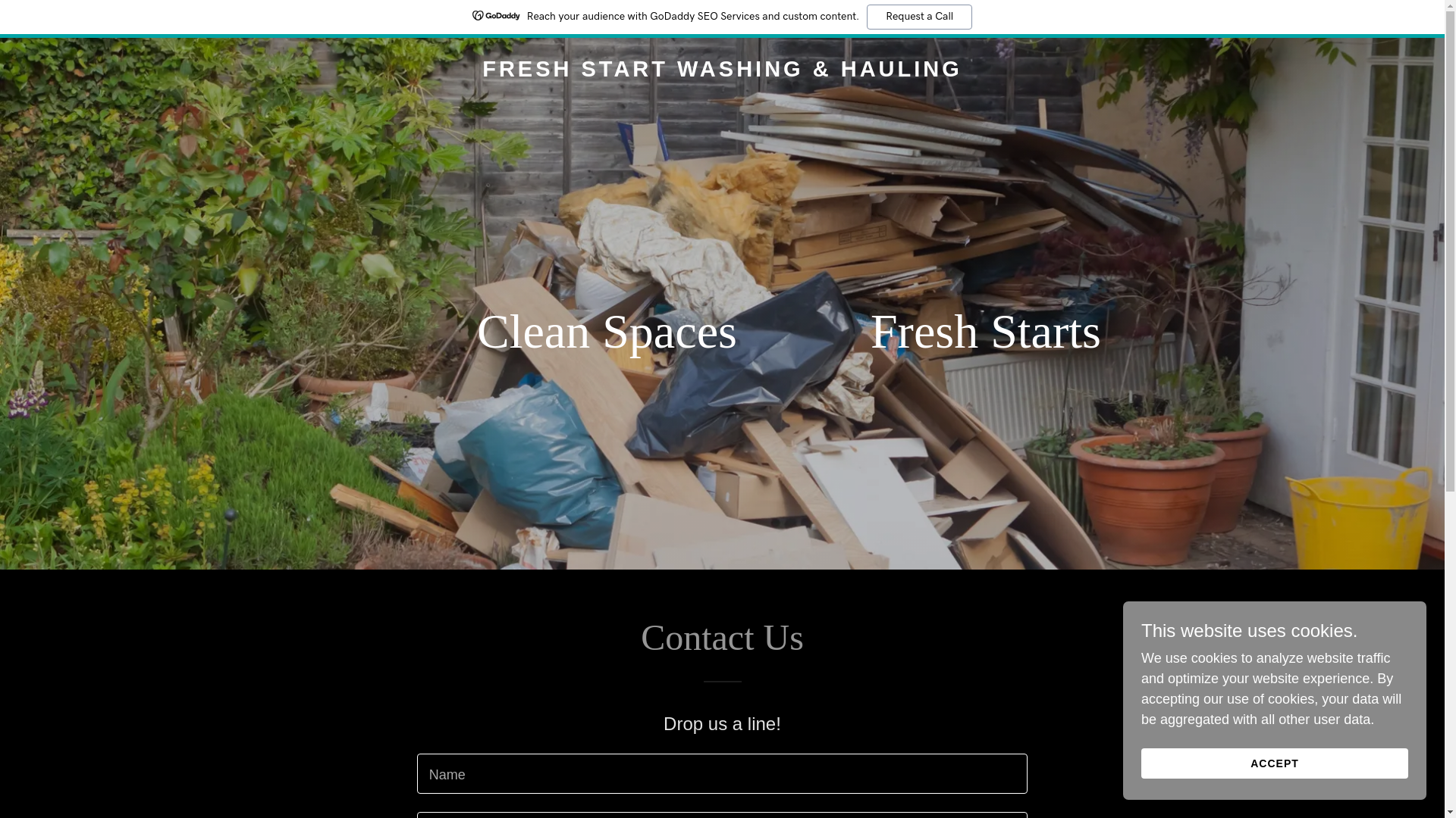 website screenshot of https://freshstartwashing.ca/