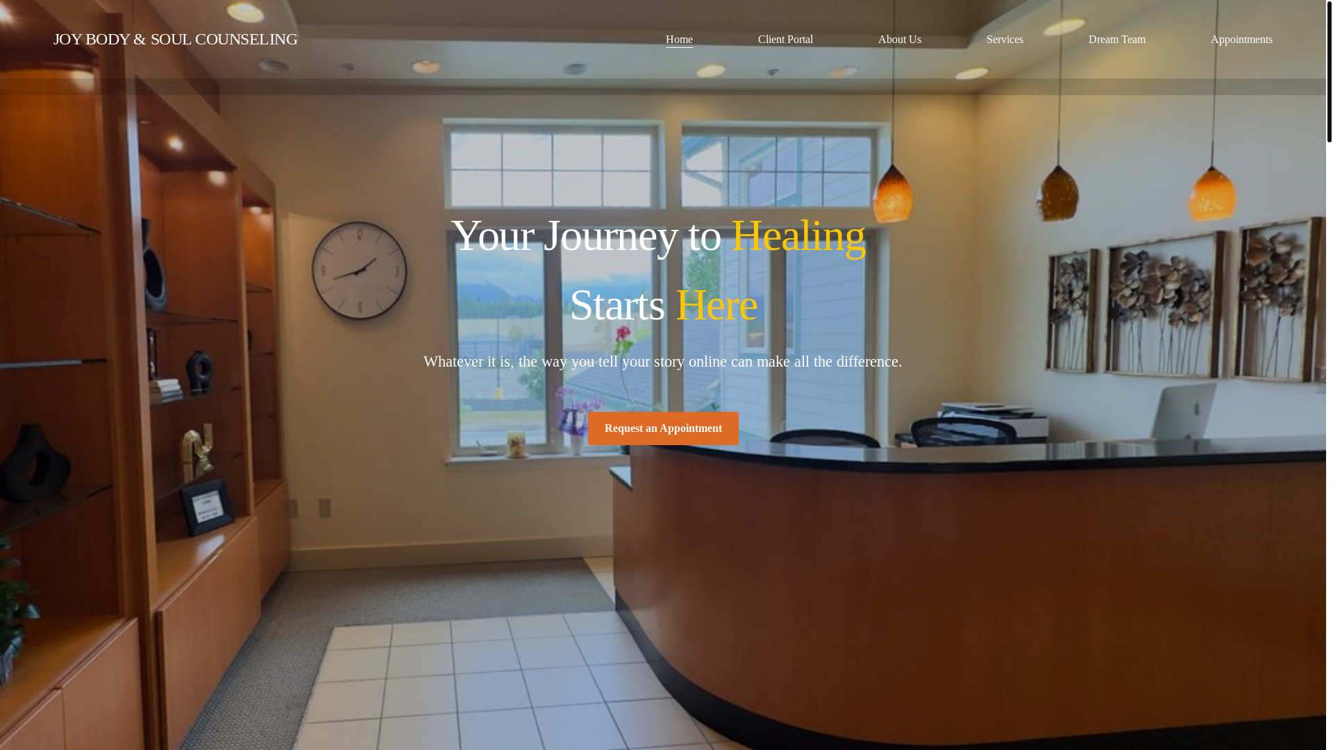 website screenshot of https://joybodysoul.com/